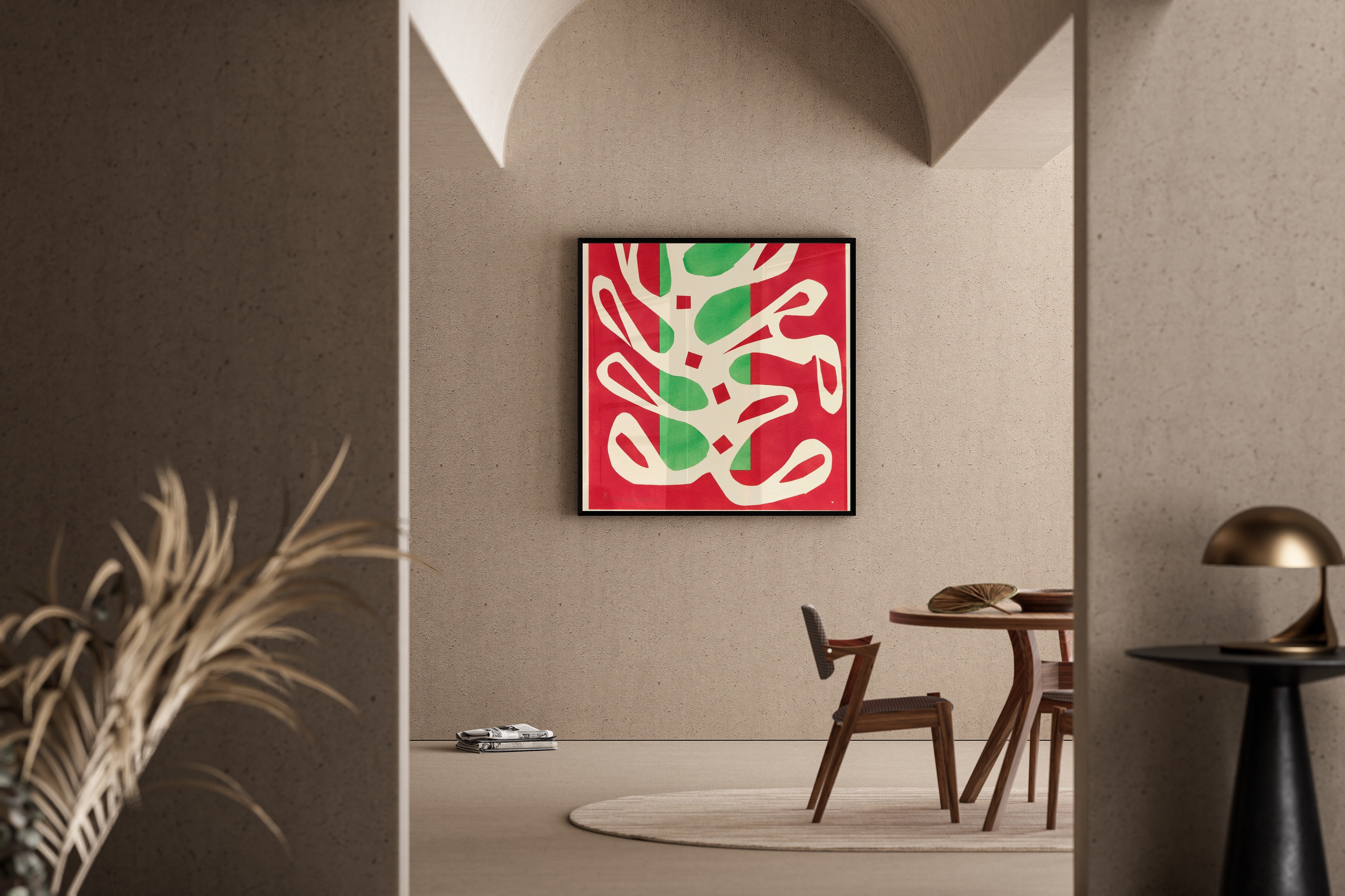 Henri Matisse — White Algae on Red and Green Ground | Papiers Découpés Fine Art Print
