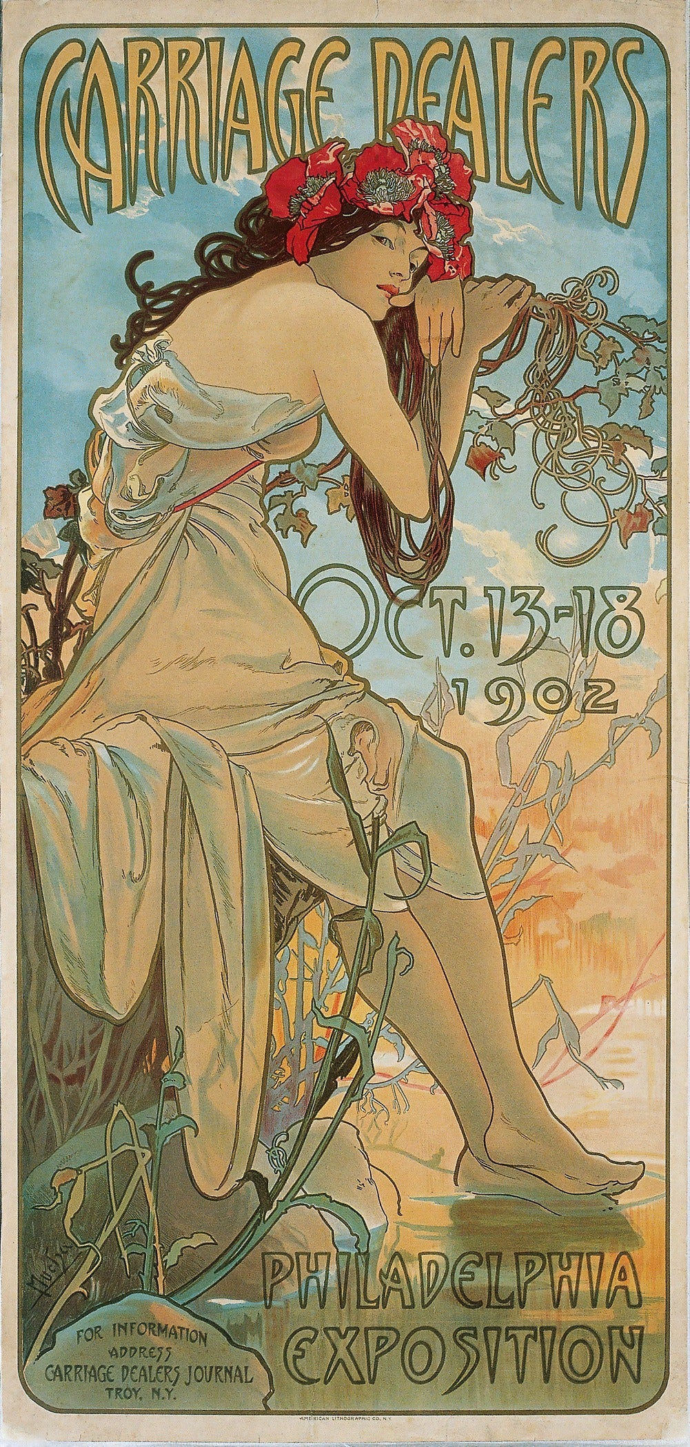 Alphonse Mucha — Carriage Dealers | Art Nouveau Poster Print - 9ArtPrints