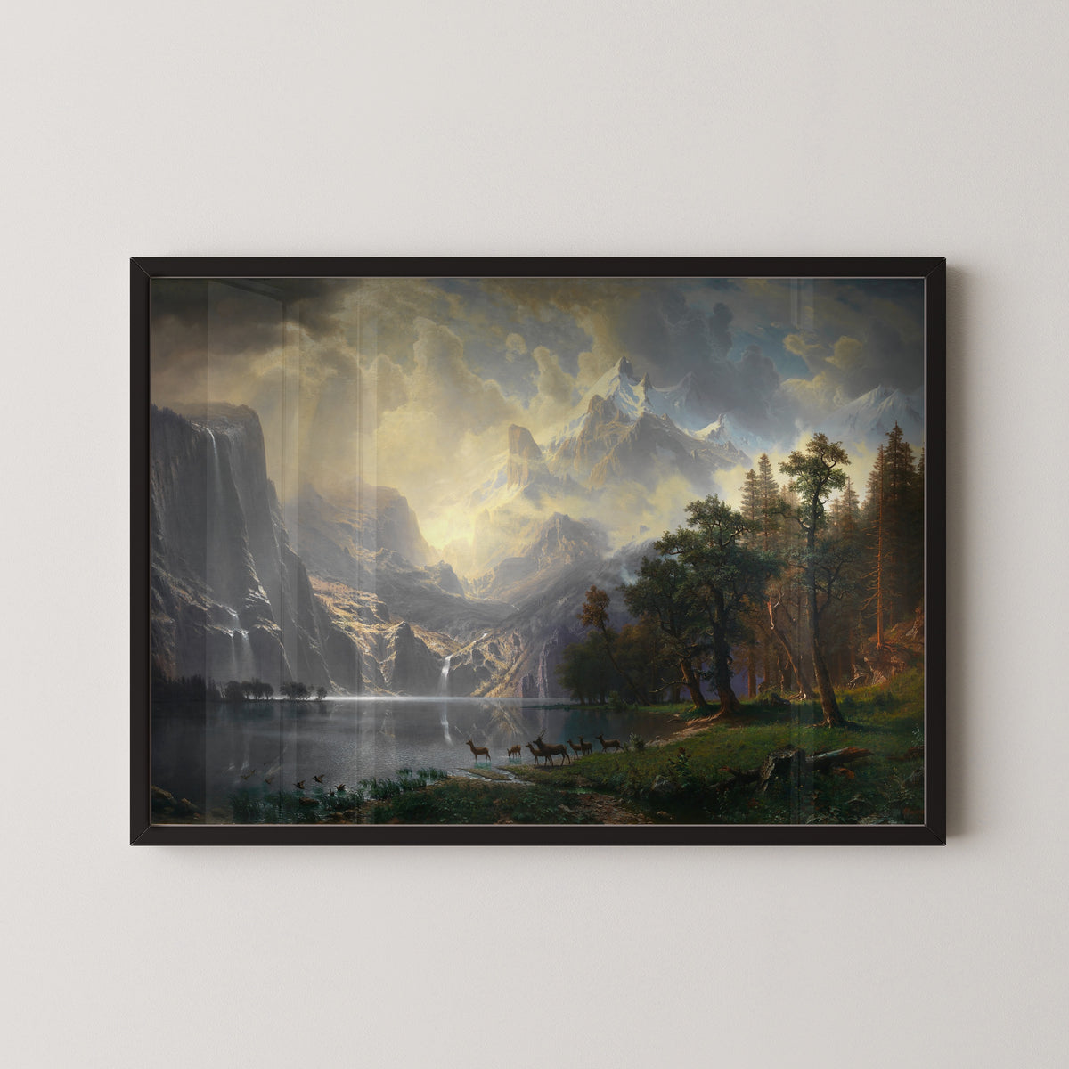 Albert Bierstadt — Among the Sierra Nevada, California | Landscape Fine Art Print