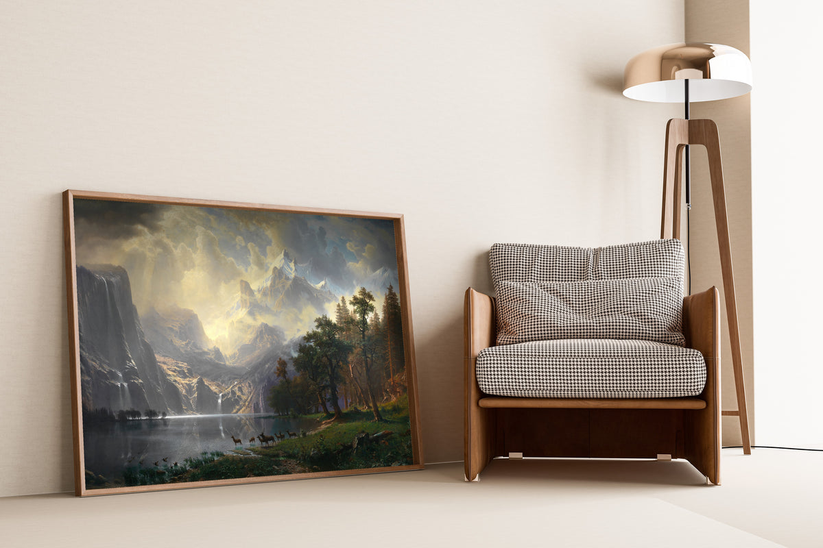 Albert Bierstadt — Among the Sierra Nevada, California | Landscape Fine Art Print