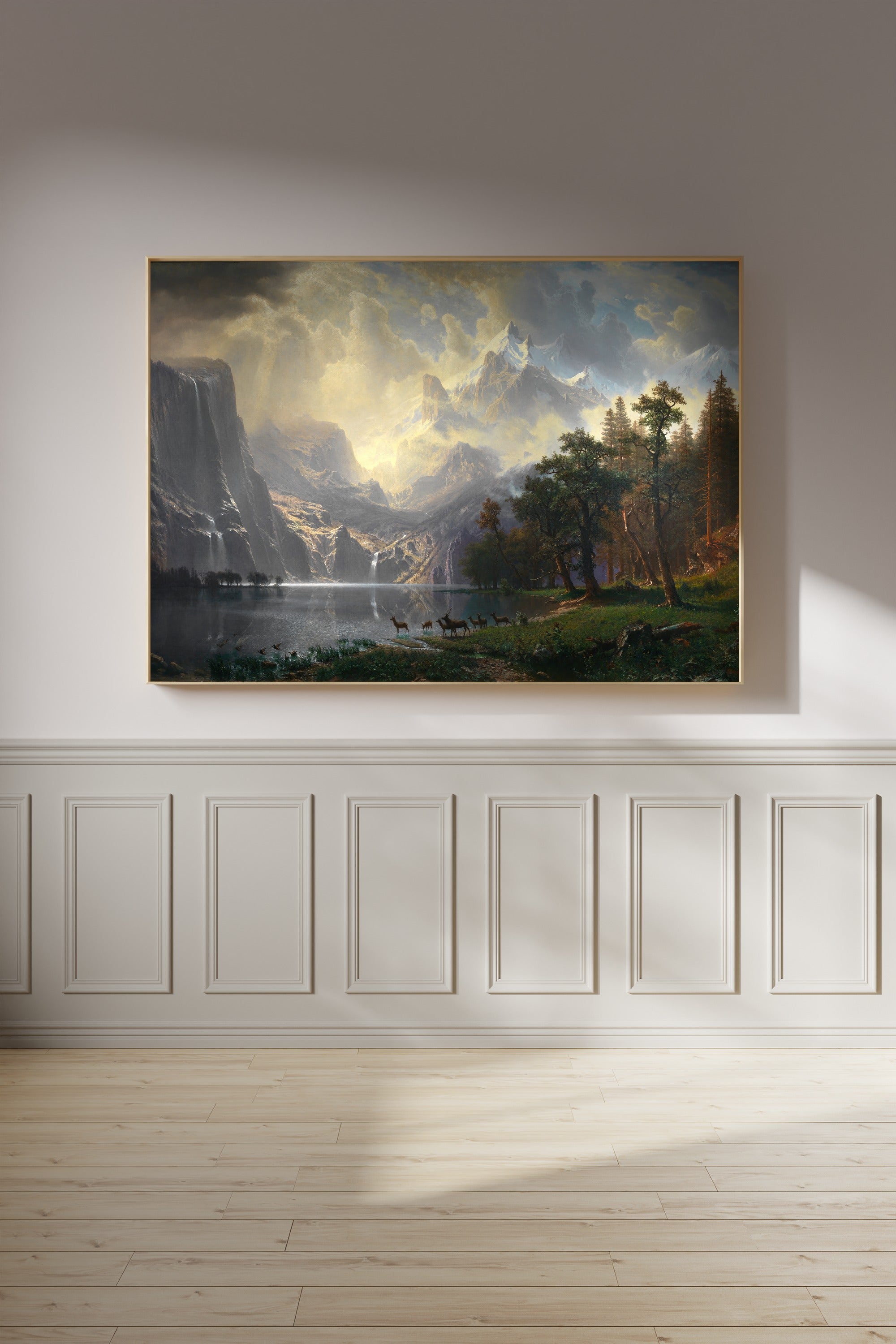 Albert Bierstadt — Among the Sierra Nevada, California | Landscape Fine Art Print