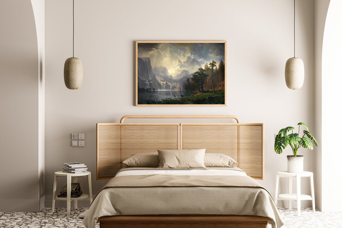 Albert Bierstadt — Among the Sierra Nevada, California | Landscape Fine Art Print