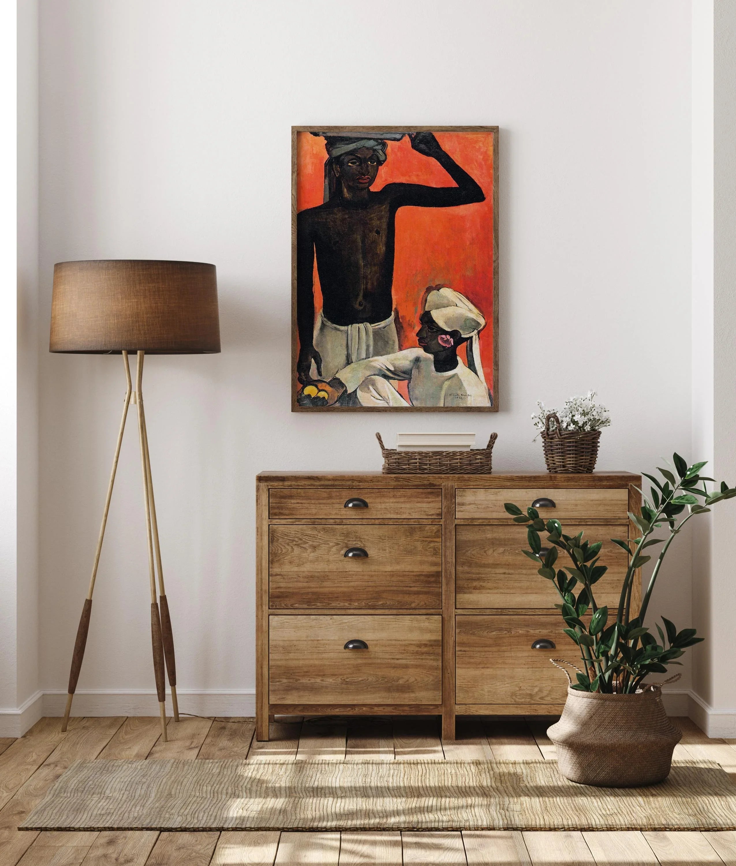 Amrita Sher - Gil 'Boy with Lemons' Giclée Art Print: Indian Fine Art - 9ArtPrints