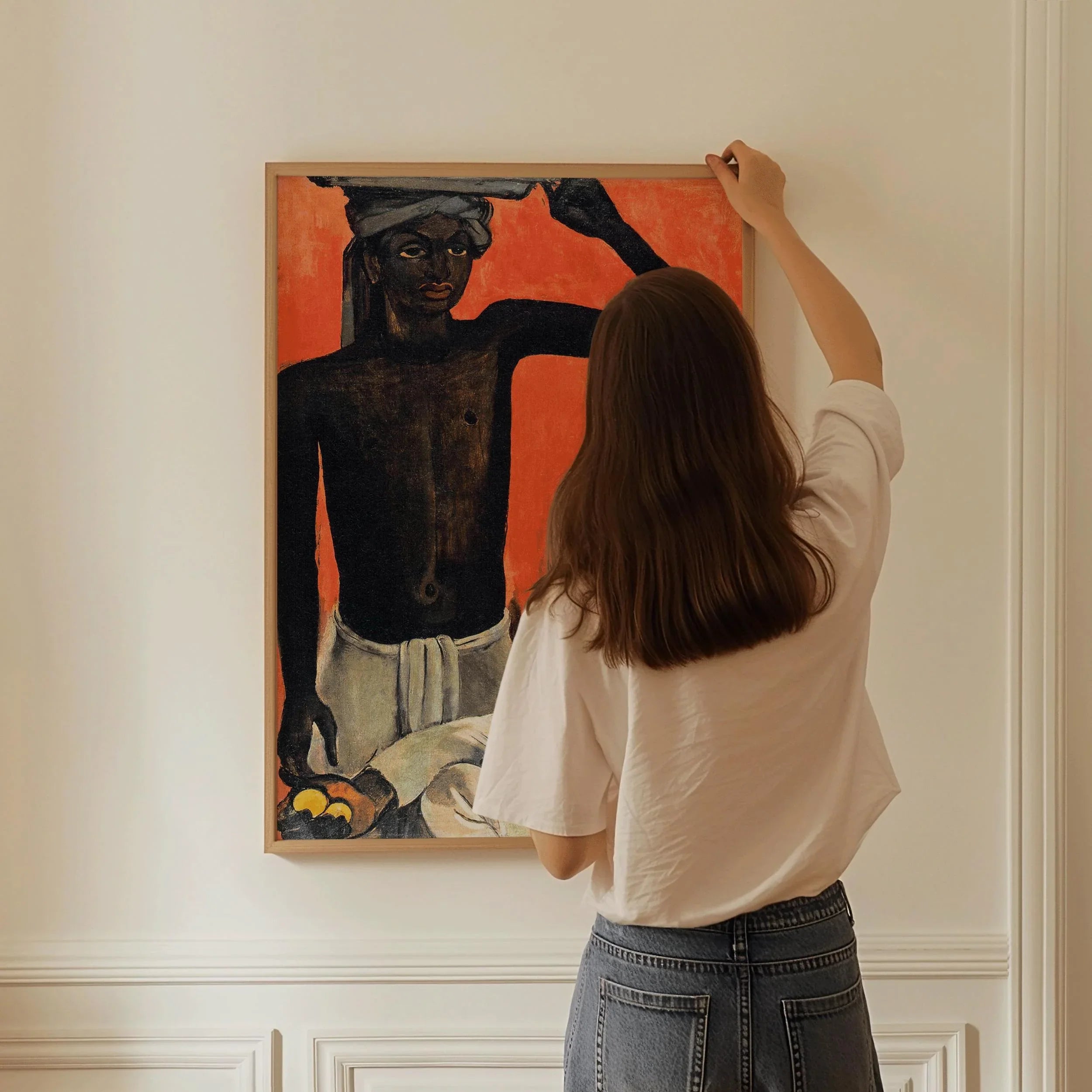 Amrita Sher - Gil 'Boy with Lemons' Giclée Art Print: Indian Fine Art - 9ArtPrints