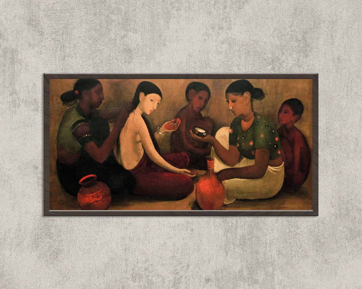 Amrita Sher-Gil — Bride's Toilet | Fine Art Giclée Print - 9ArtPrints