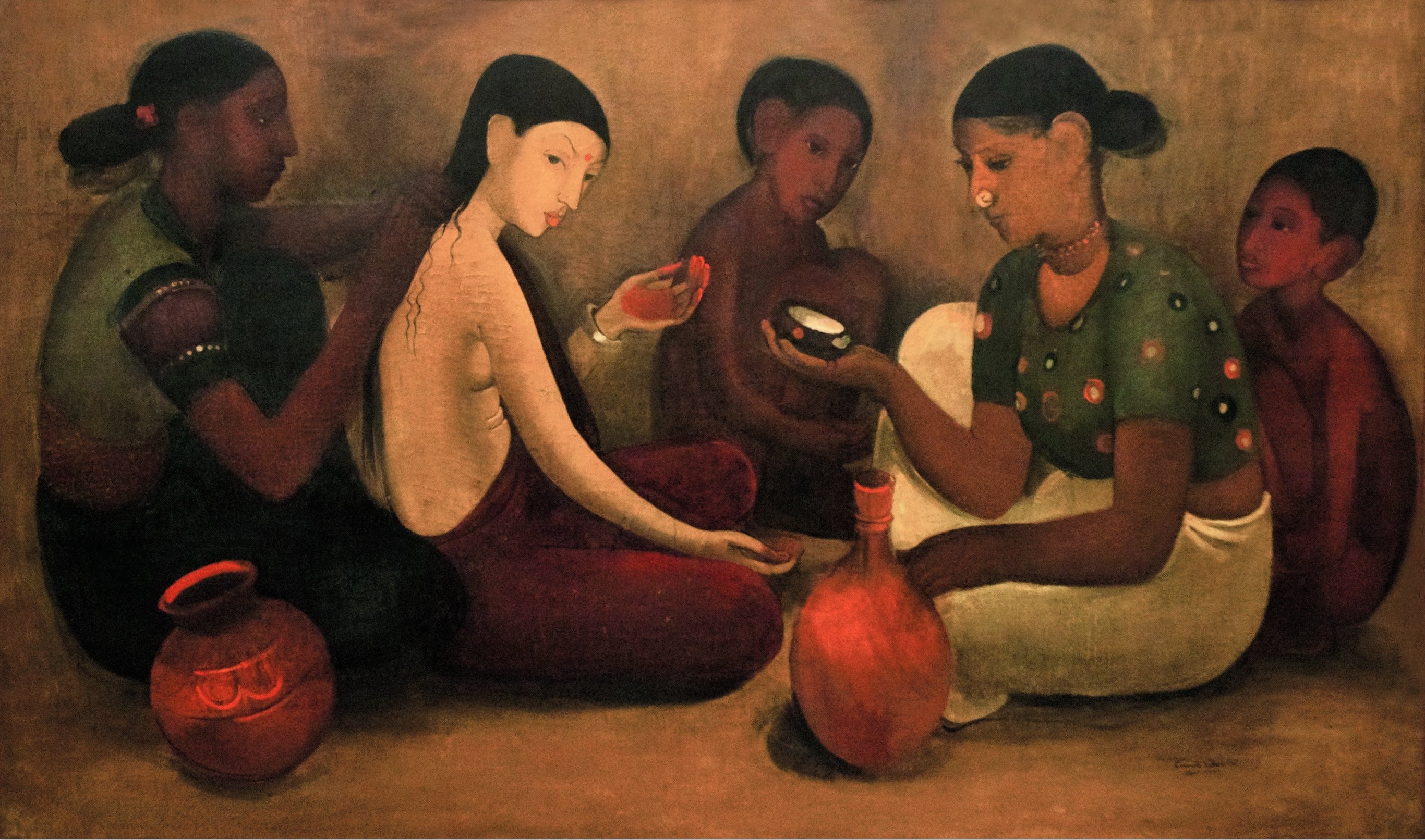 Amrita Sher-Gil — Bride's Toilet | Fine Art Giclée Print - 9ArtPrints