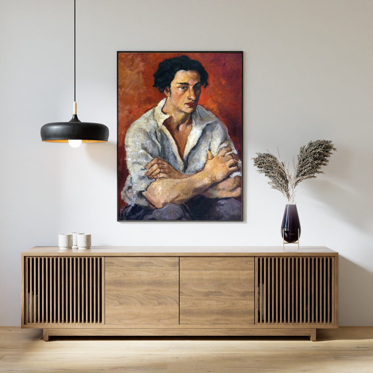 Amrita Sher-Gil — Portrait of a Young Man | Fine Art Giclée Print - 9ArtPrints