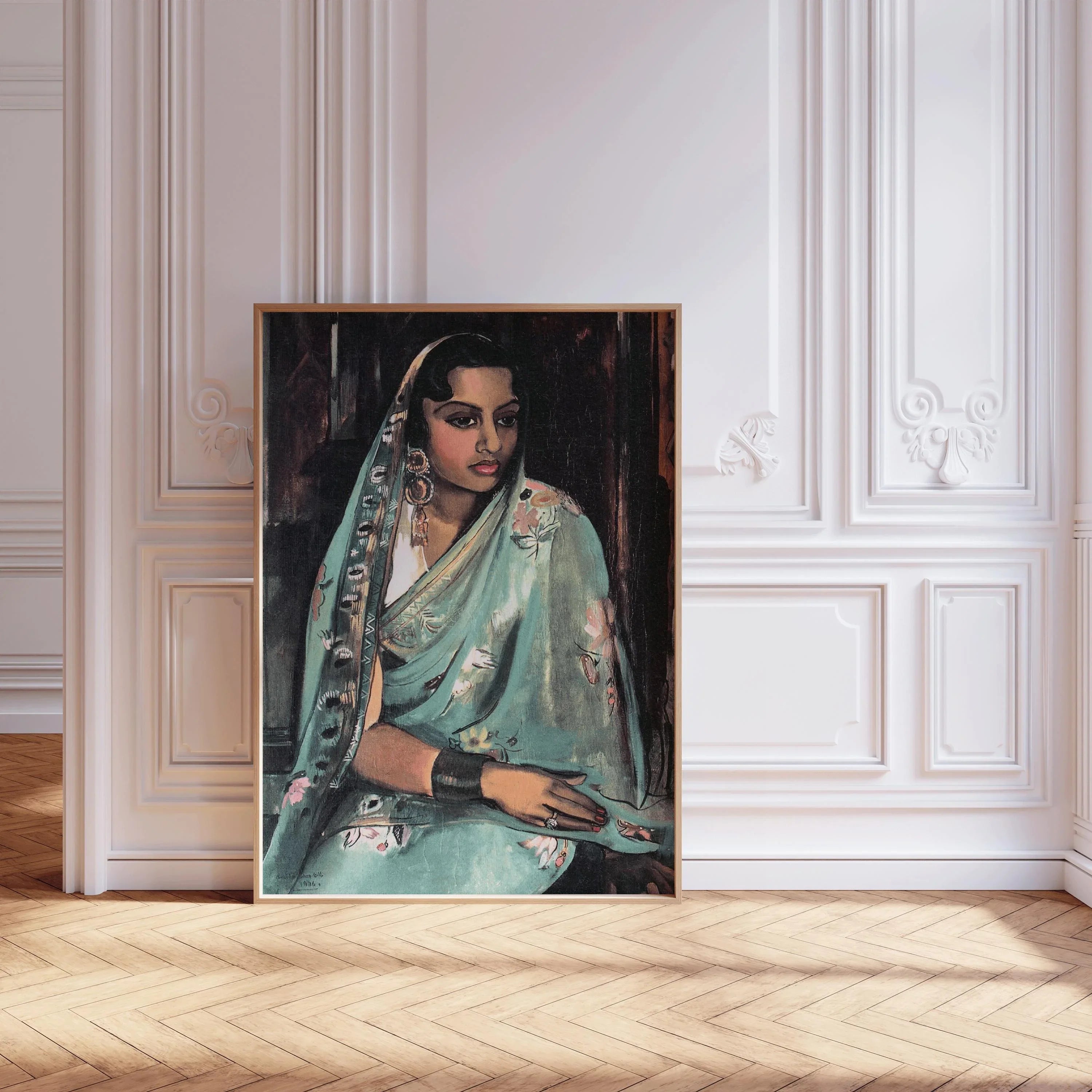 Amrita Sher - Gil Print: Portrait of my Joji - Indian Female Portrait Art, Giclée Fine Art - 9ArtPrints