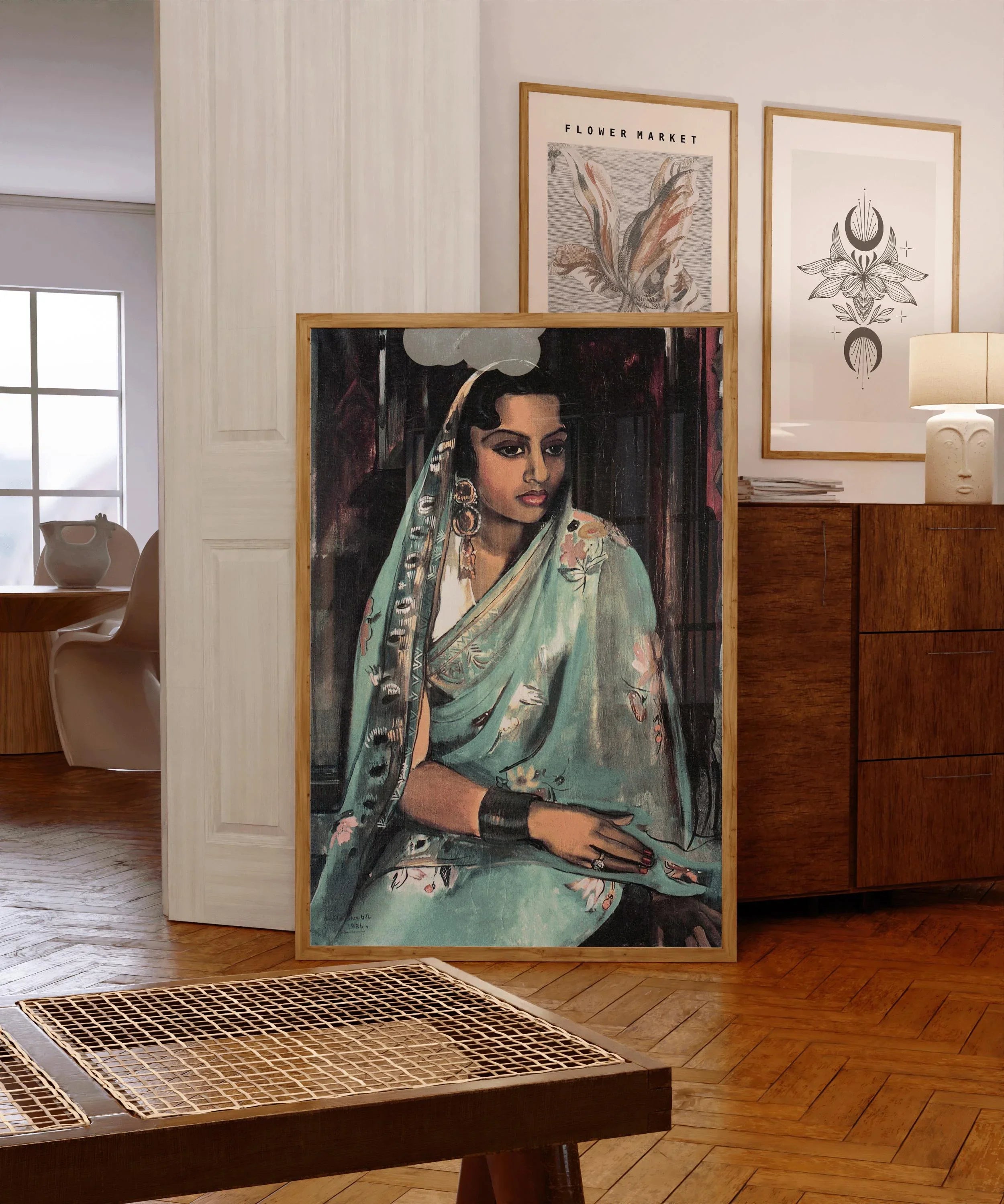 Amrita Sher - Gil Print: Portrait of my Joji - Indian Female Portrait Art, Giclée Fine Art - 9ArtPrints
