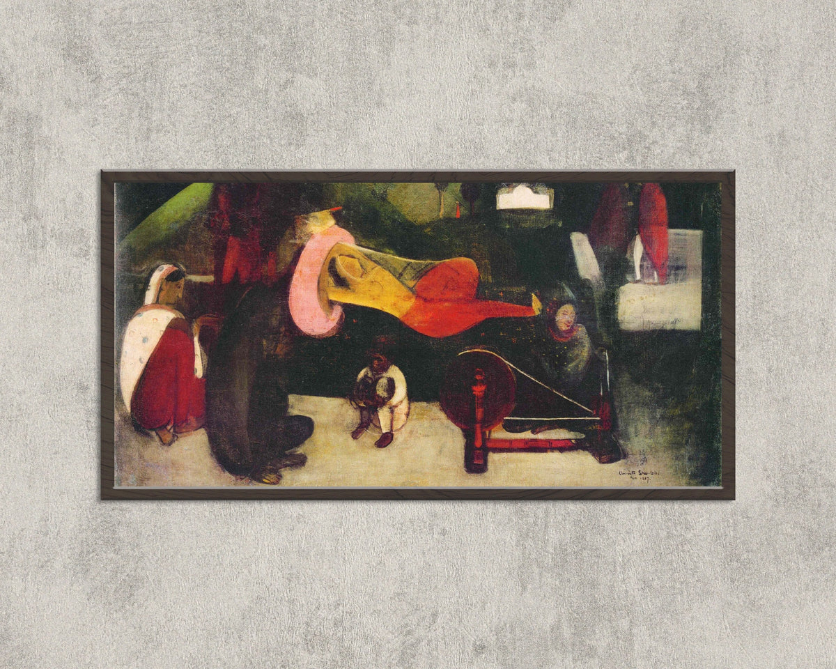 Amrita Sher-Gil — Siesta | Fine Art Giclée Print - 9ArtPrints