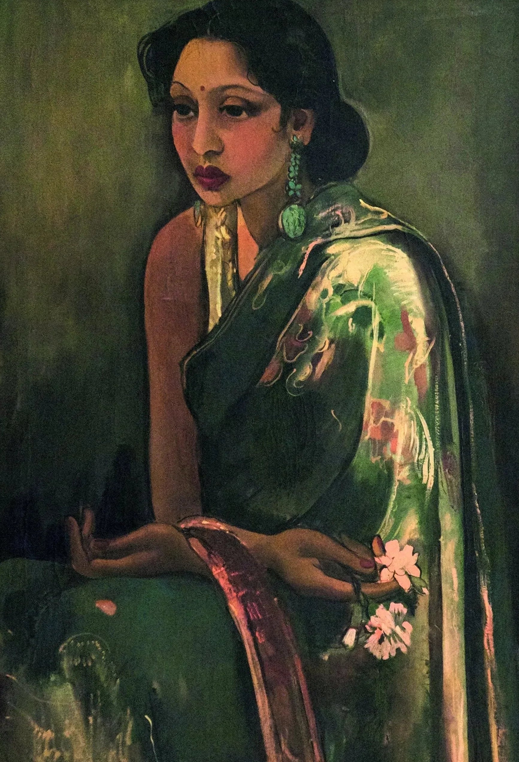 Amrita Sher Gil - Sumair | Indian Artist Female Portrait (available handframed or unframed) - 9ArtPrints