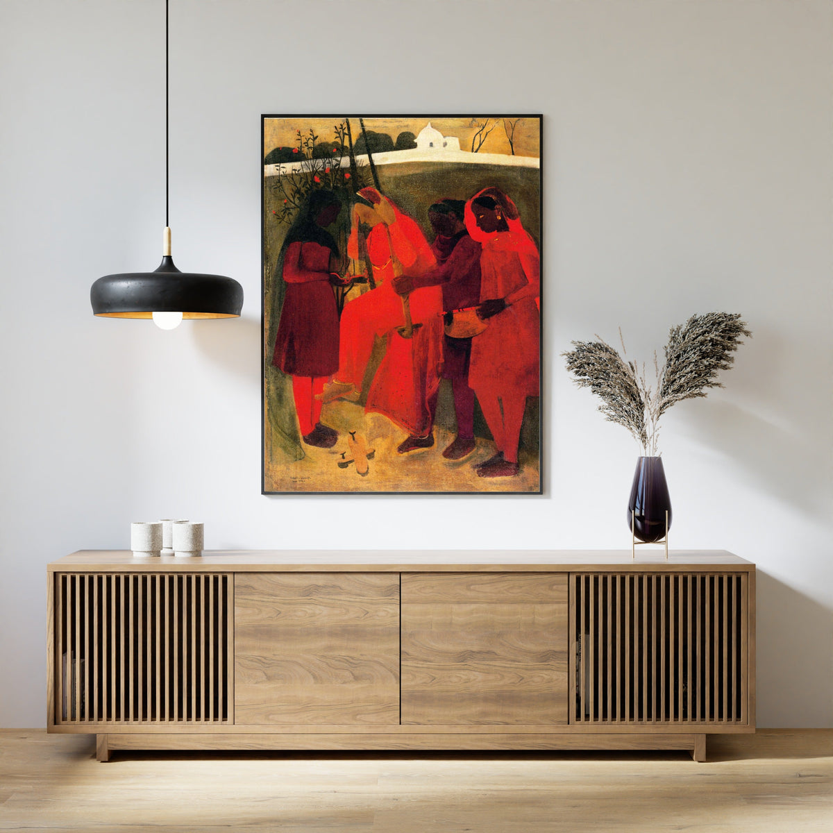 Amrita Sher-Gil — The Swing | Fine Art Giclée Print - 9ArtPrints