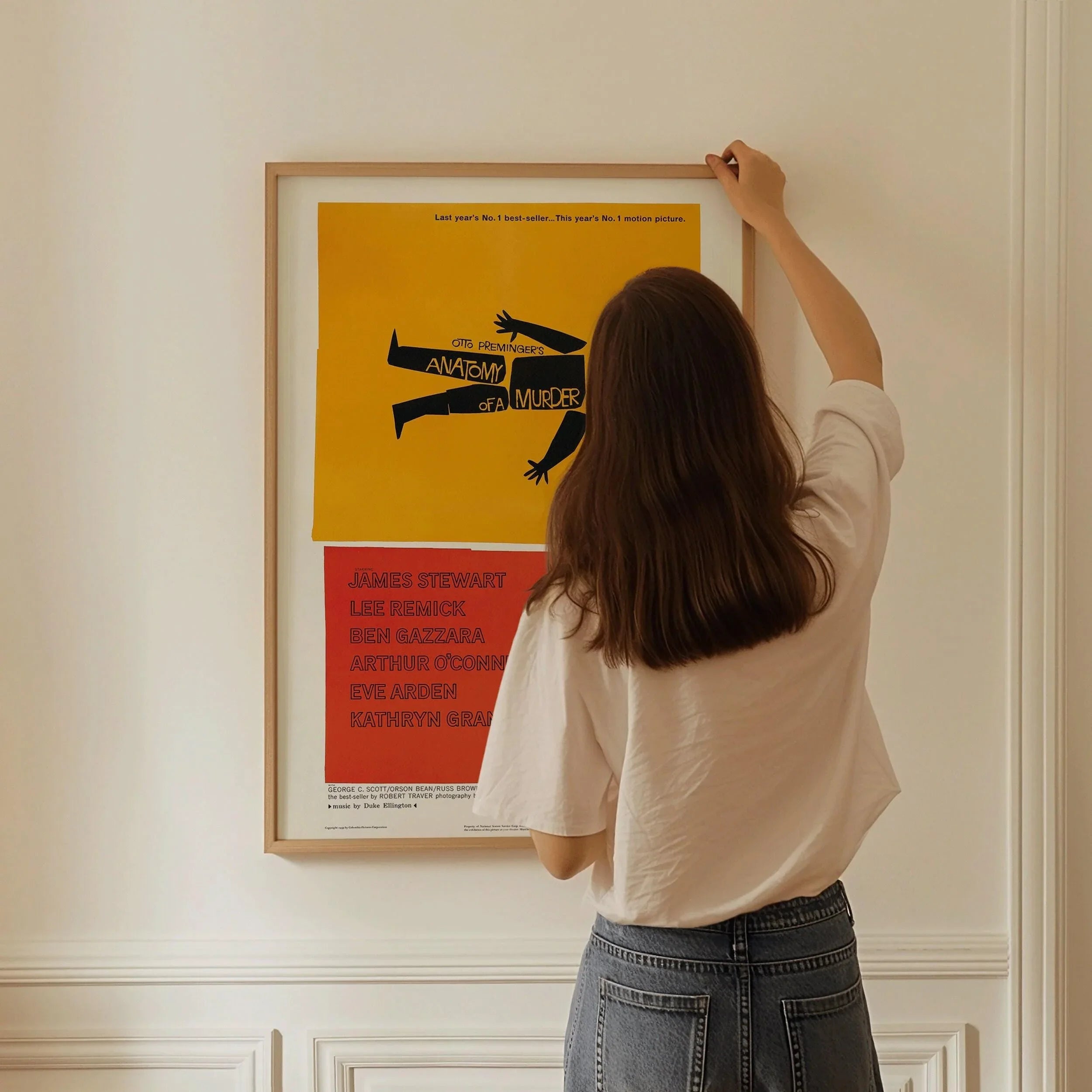 Anatomy of a Murder - Alfred Hitchcock | Classic, Vintage Minimalist Movie Poster Designed by Saul Blass (available framed or unframed) - 9ArtPrints