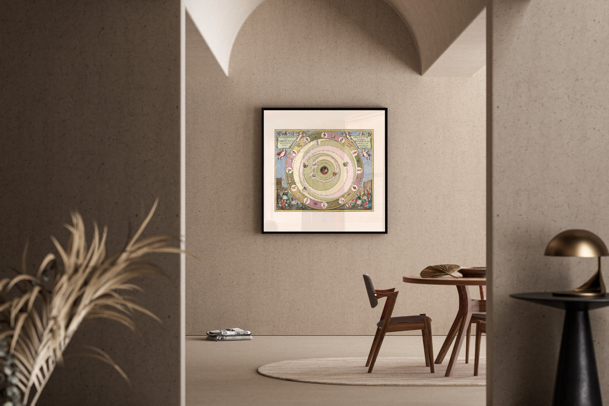 Andreas Cellarius — The Planisphere of Aratus (Plate 8) | Celestial Map Print - 9ArtPrints