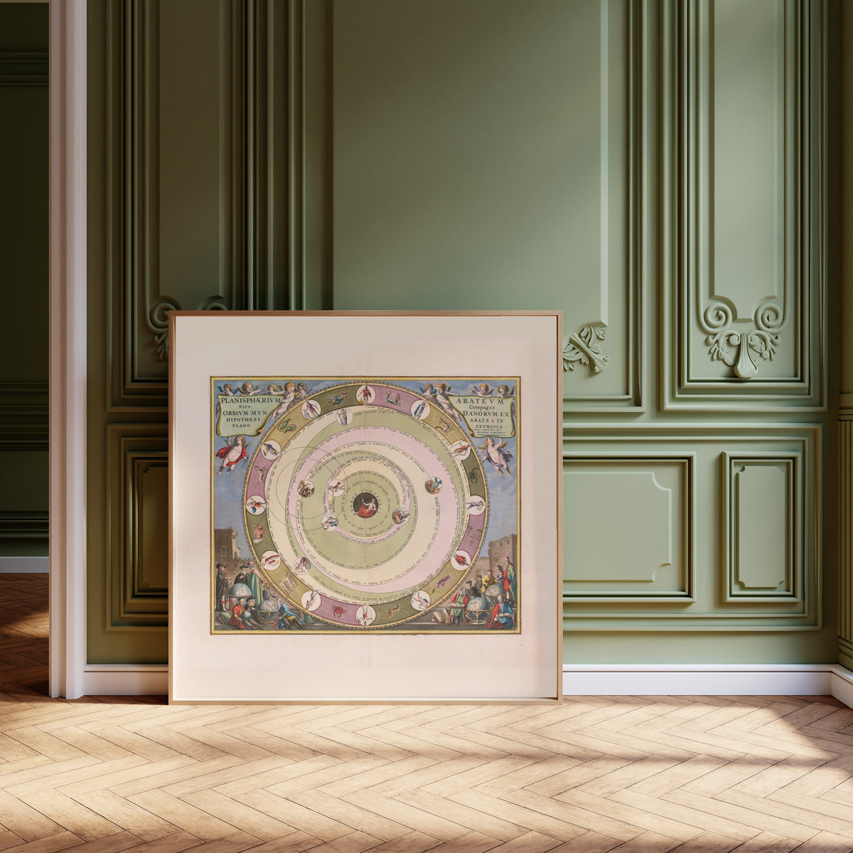 Andreas Cellarius — The Planisphere of Aratus (Plate 8) | Celestial Map Print - 9ArtPrints