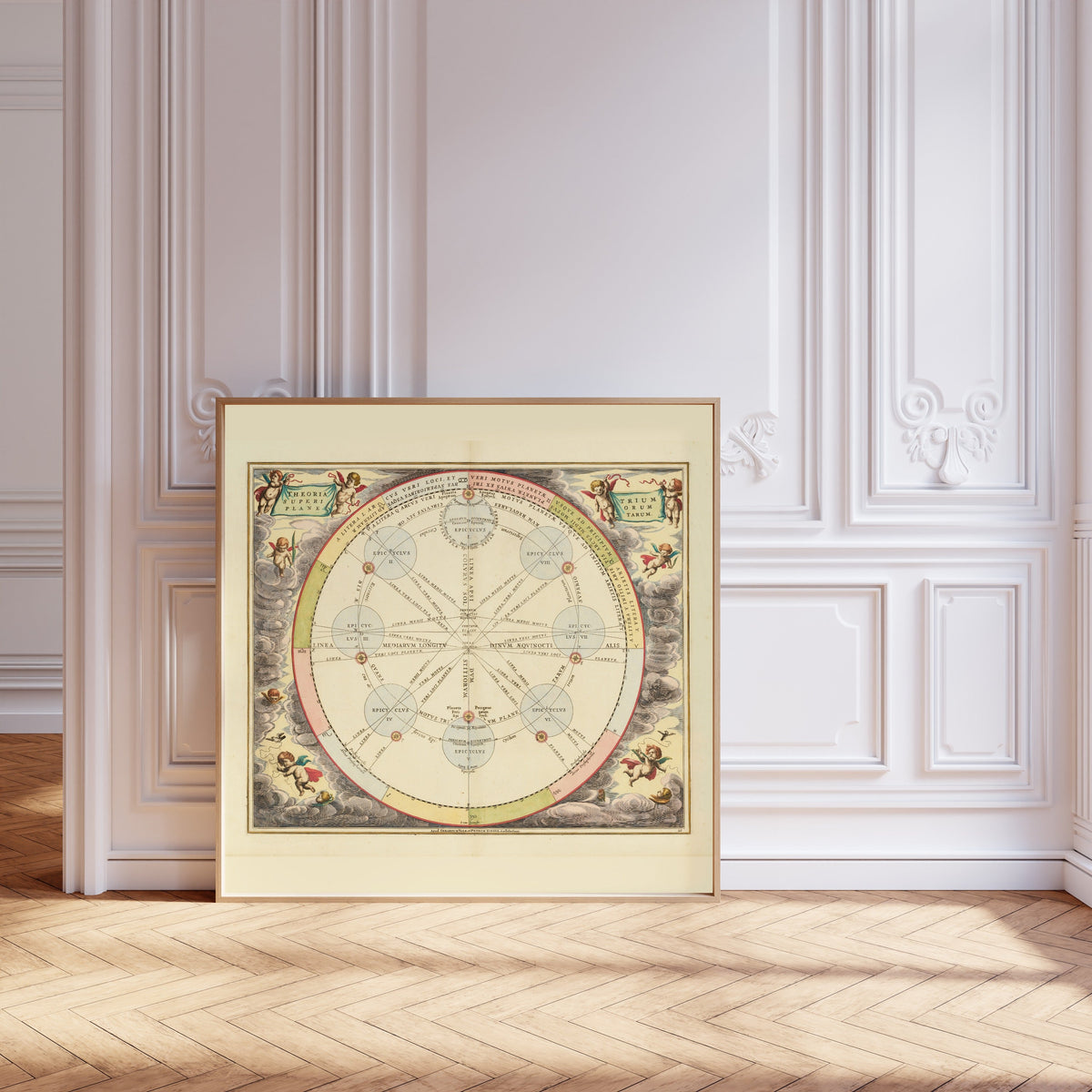 Andreas Cellarius — The Theory of the Three Superior Planets (Plate 20) | Celestial Map Print - 9ArtPrints