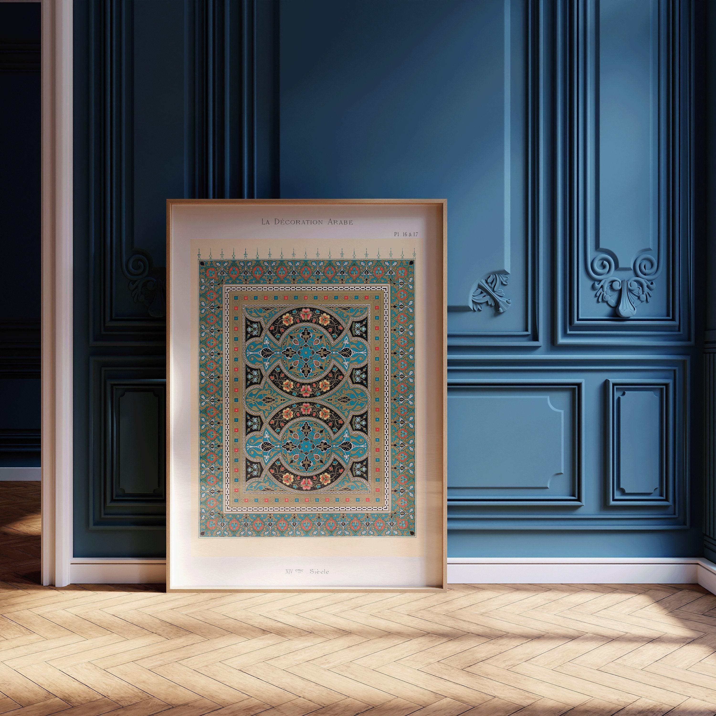 Arabian Pattern 16 and 17 - Emille Prisses D'Avennes | Vintage Middle - Eastern Islamic Persian Pattern Art (available framed or unframed) - 9ArtPrints