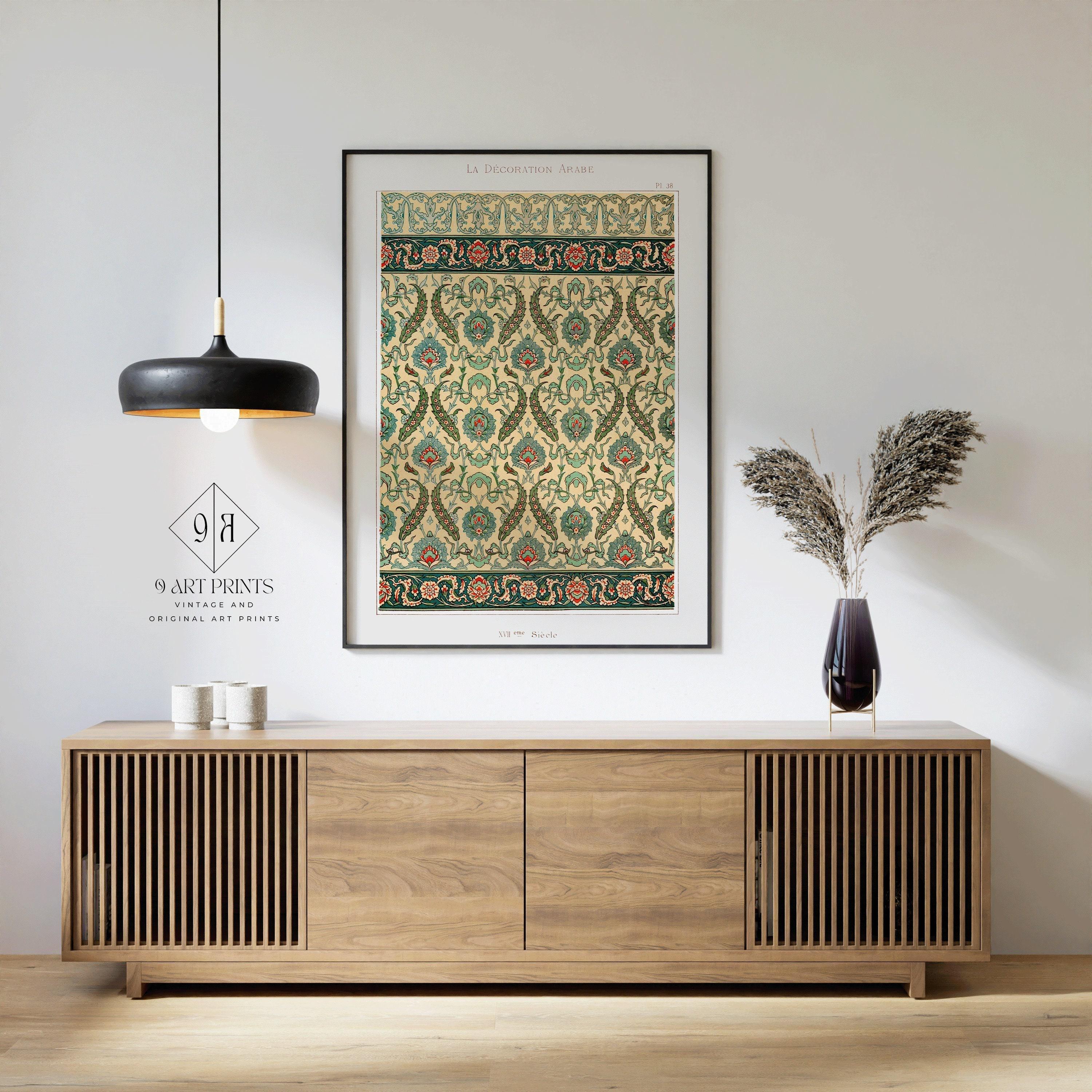 Arabian Pattern 38 - Emille Prisses D'Avennes | Vintage Middle - Eastern Islamic Persian Pattern Art (available framed or unframed) - 9ArtPrints