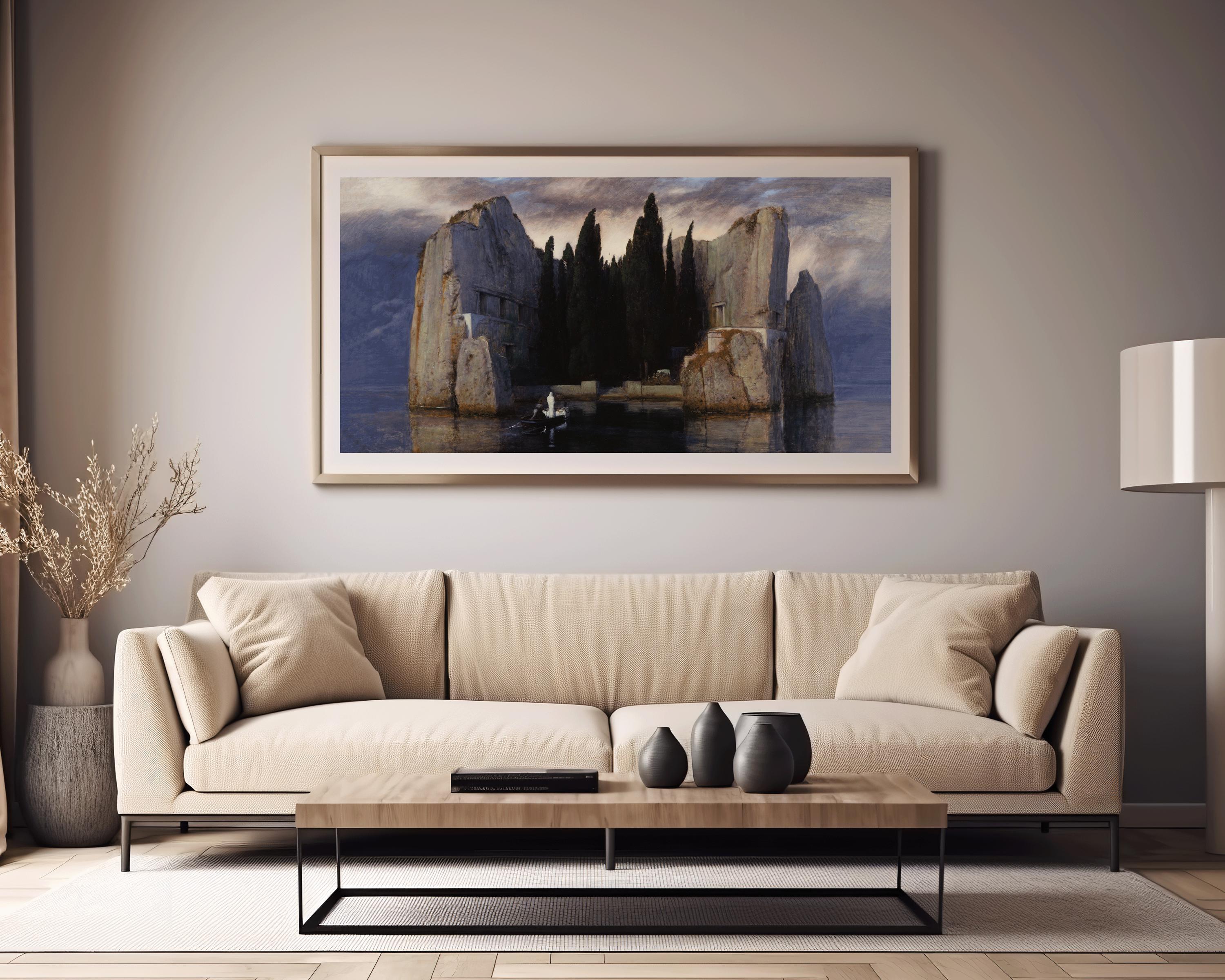 Arnold Böcklin - The Isle of the Dead | Eerie and Evocative Symbolist Art | PRINT | Available framed 2x1 - 9ArtPrints