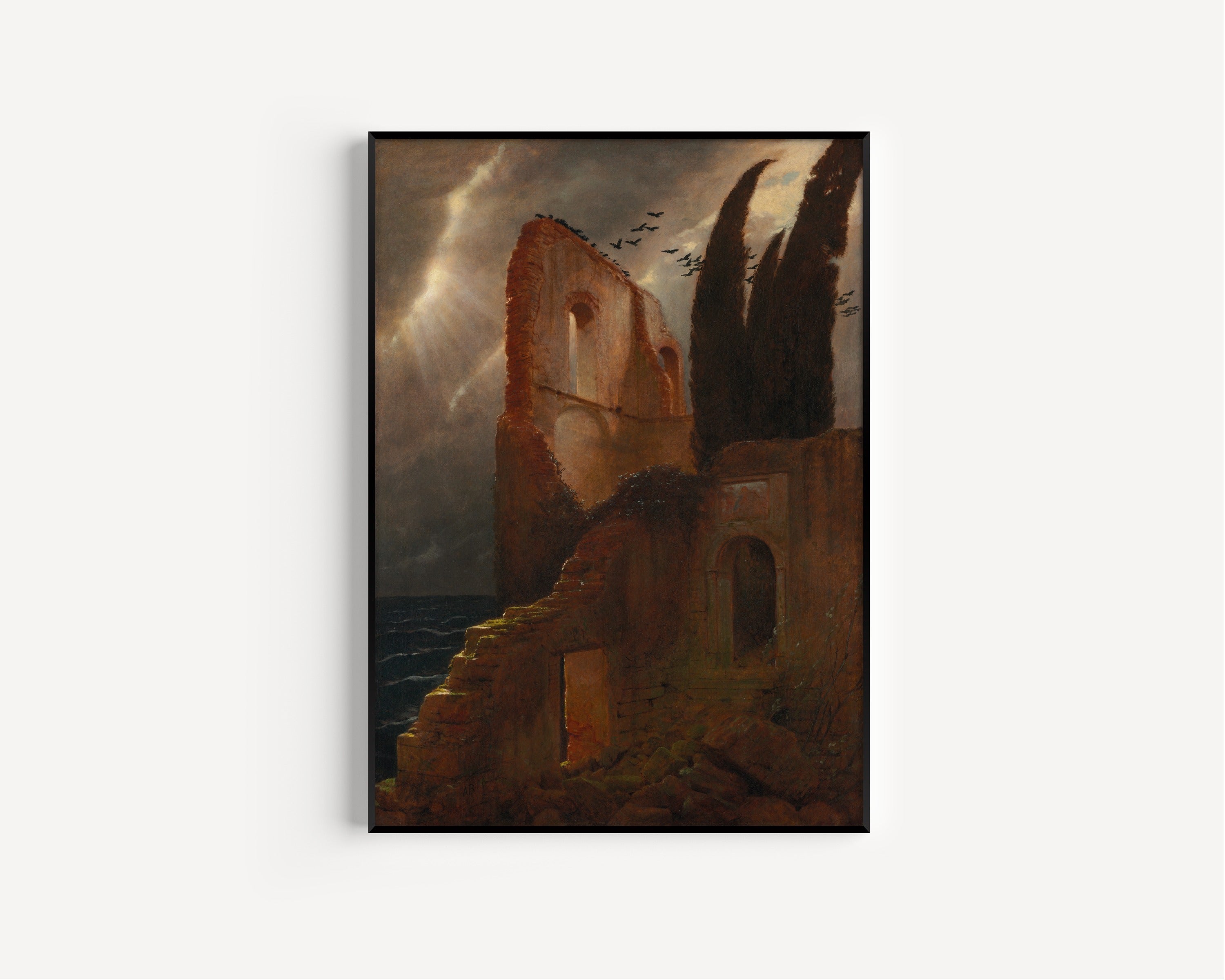 Arnold Böcklin — Ruin by the Sea | Fine Art Giclée Print - 9ArtPrints
