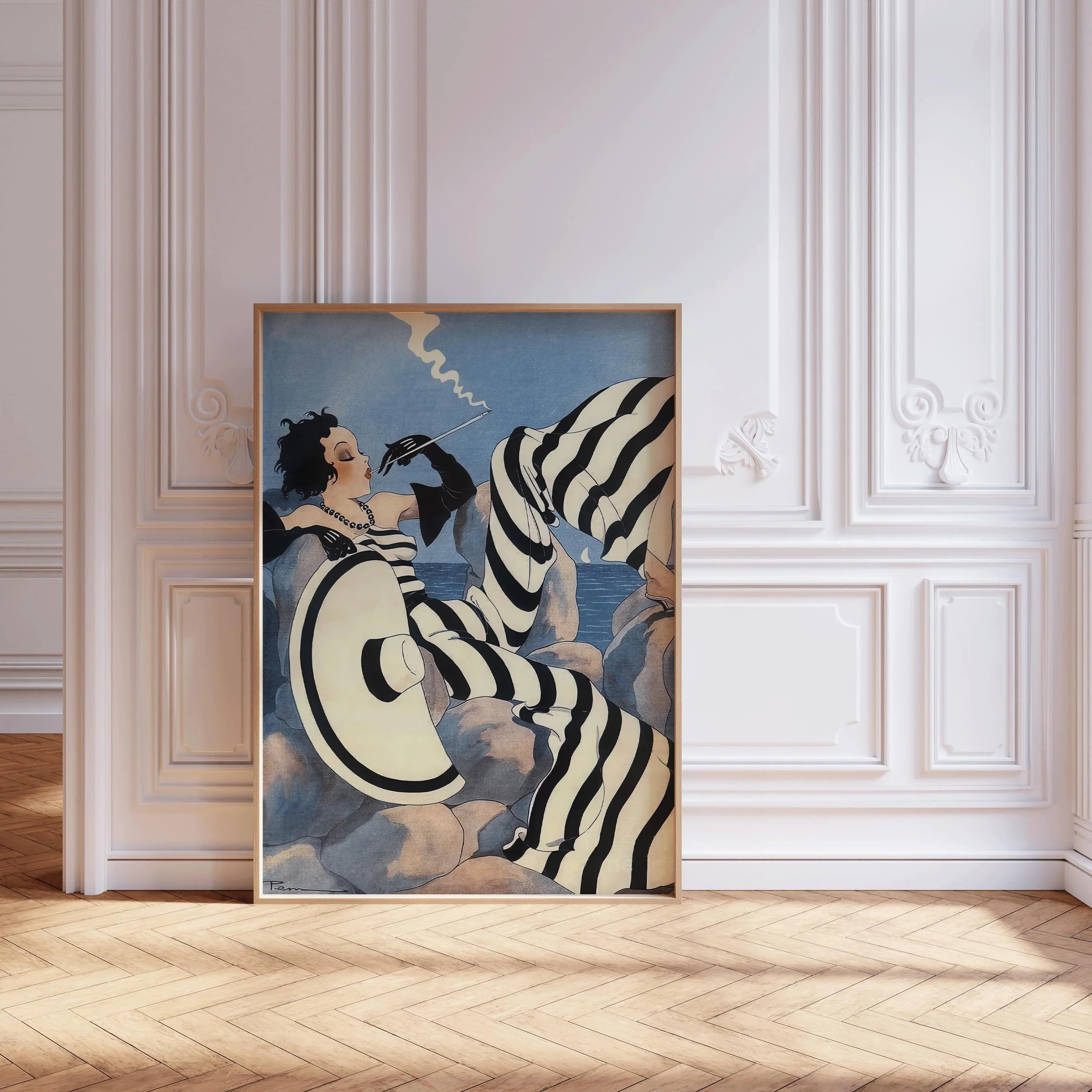 Art Deco Magazine Cover Print: Maurice Pepin - Le Sourire (Handframed or Unframed - 9ArtPrints