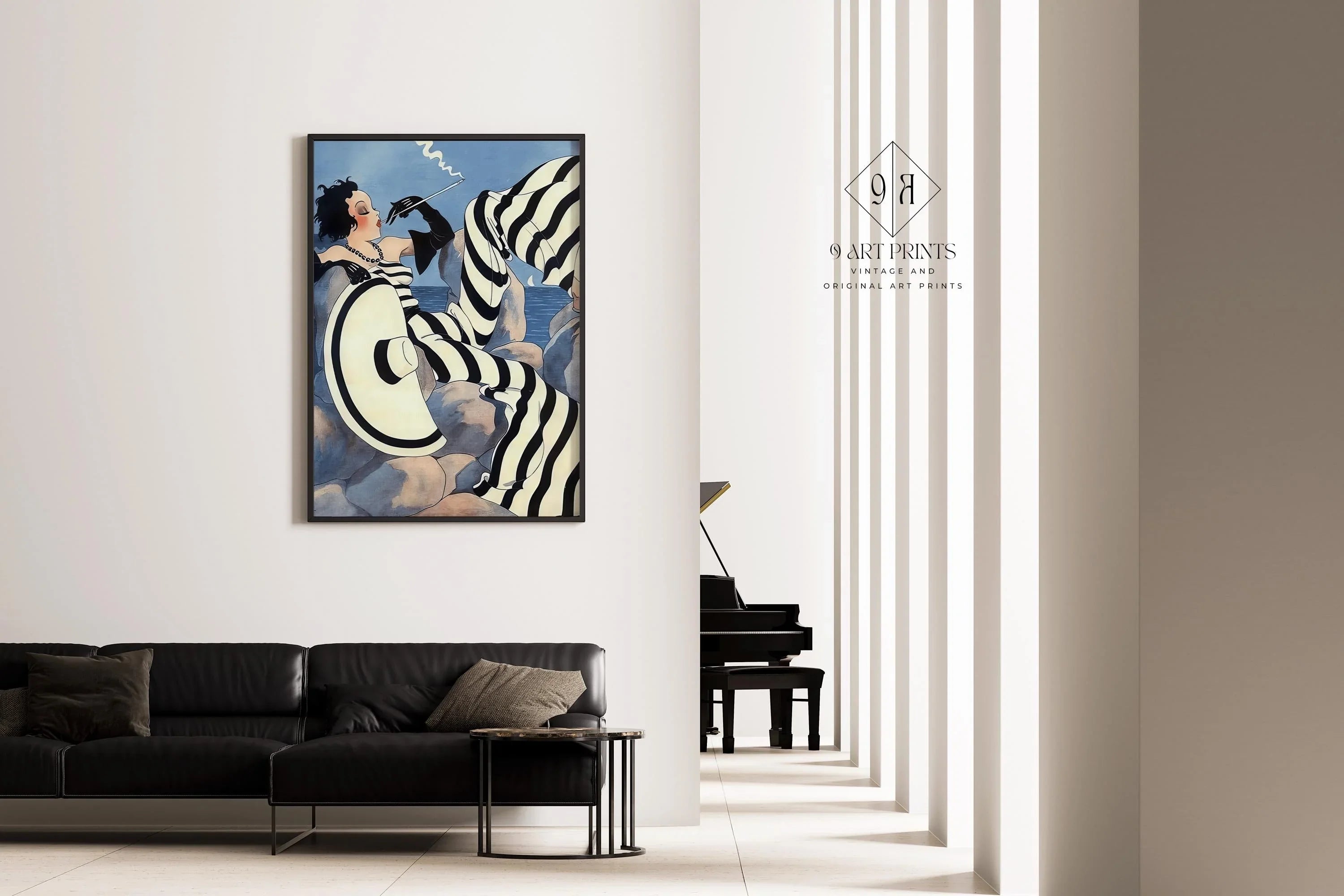 Art Deco Magazine Cover Print: Maurice Pepin - Le Sourire (Handframed or Unframed - 9ArtPrints