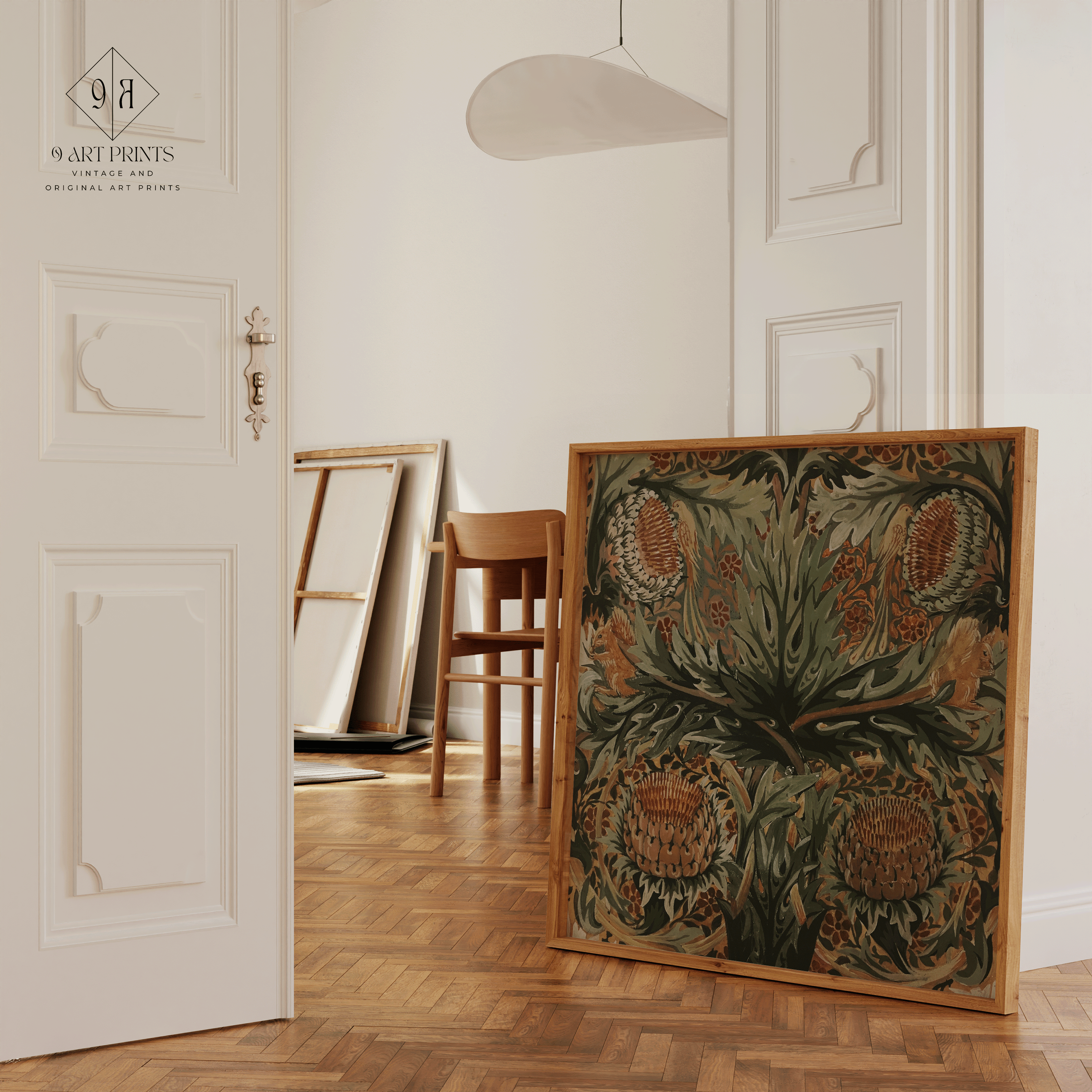 Artichokes, Birds and Squirrels - 9ArtPrints