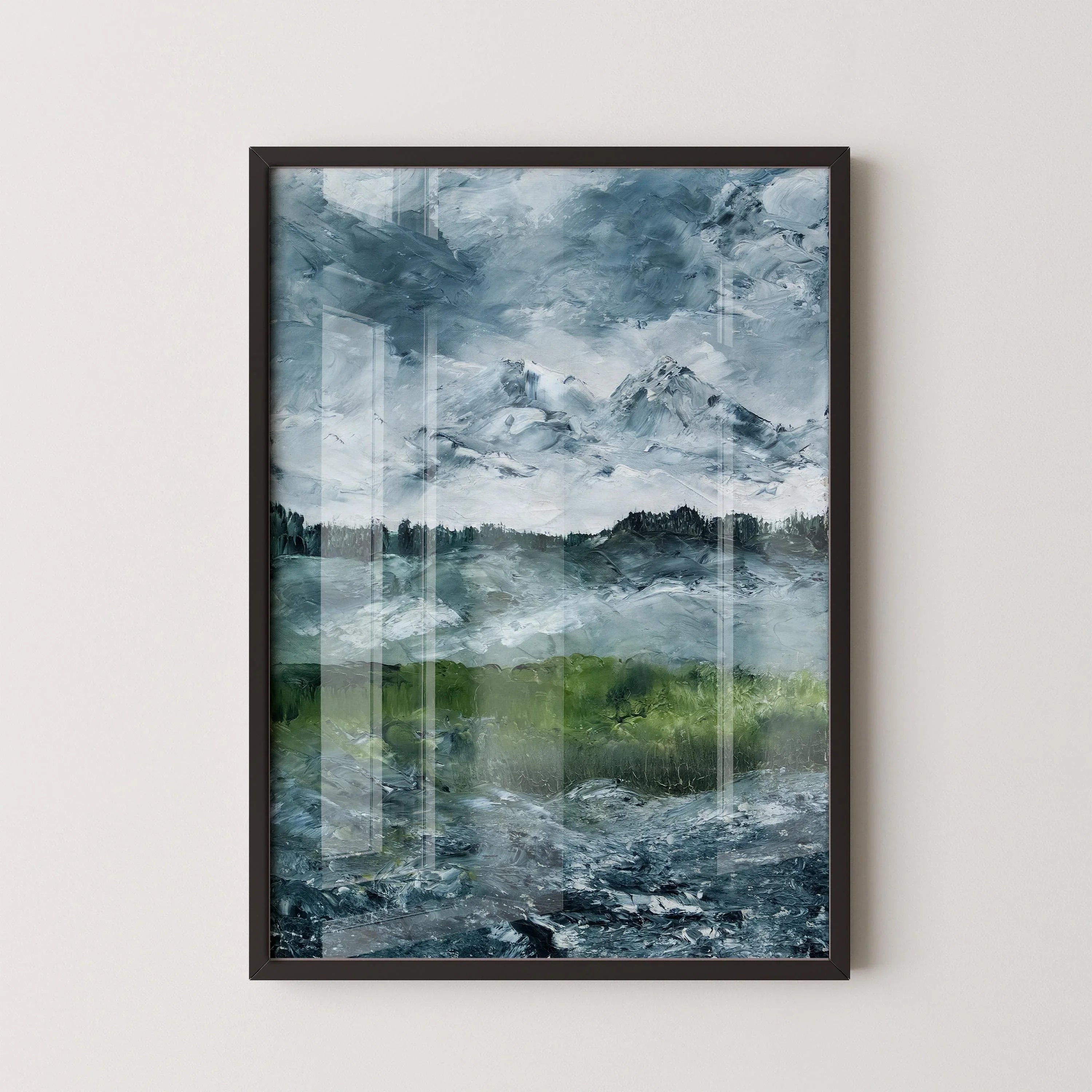 August Strindberg - Landscape Study PRINT | Impressionist Art | A Gorgeous and Moody Swedish Landscape Study available framed - 9ArtPrints
