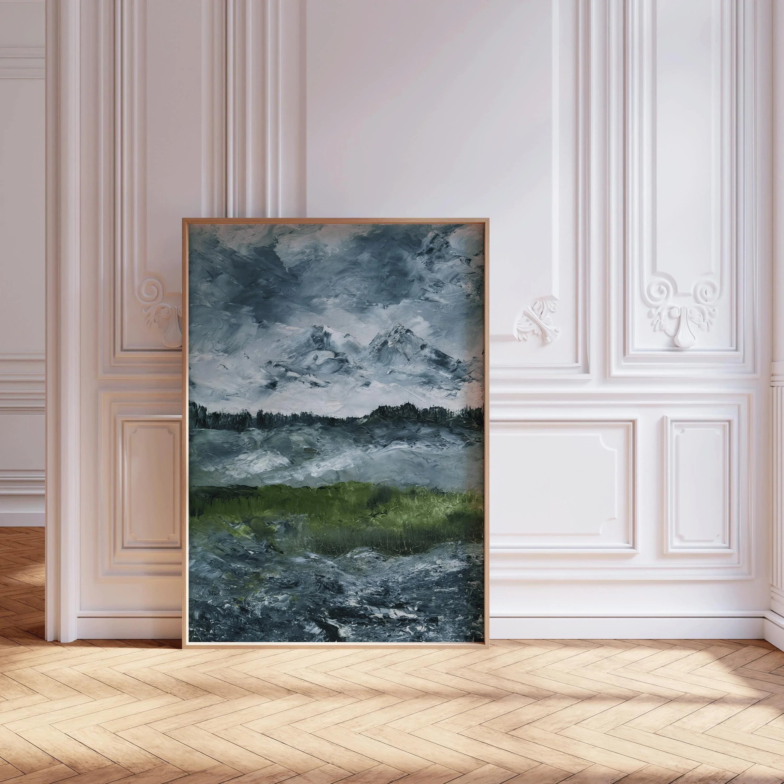 August Strindberg - Landscape Study PRINT | Impressionist Art | A Gorgeous and Moody Swedish Landscape Study available framed - 9ArtPrints