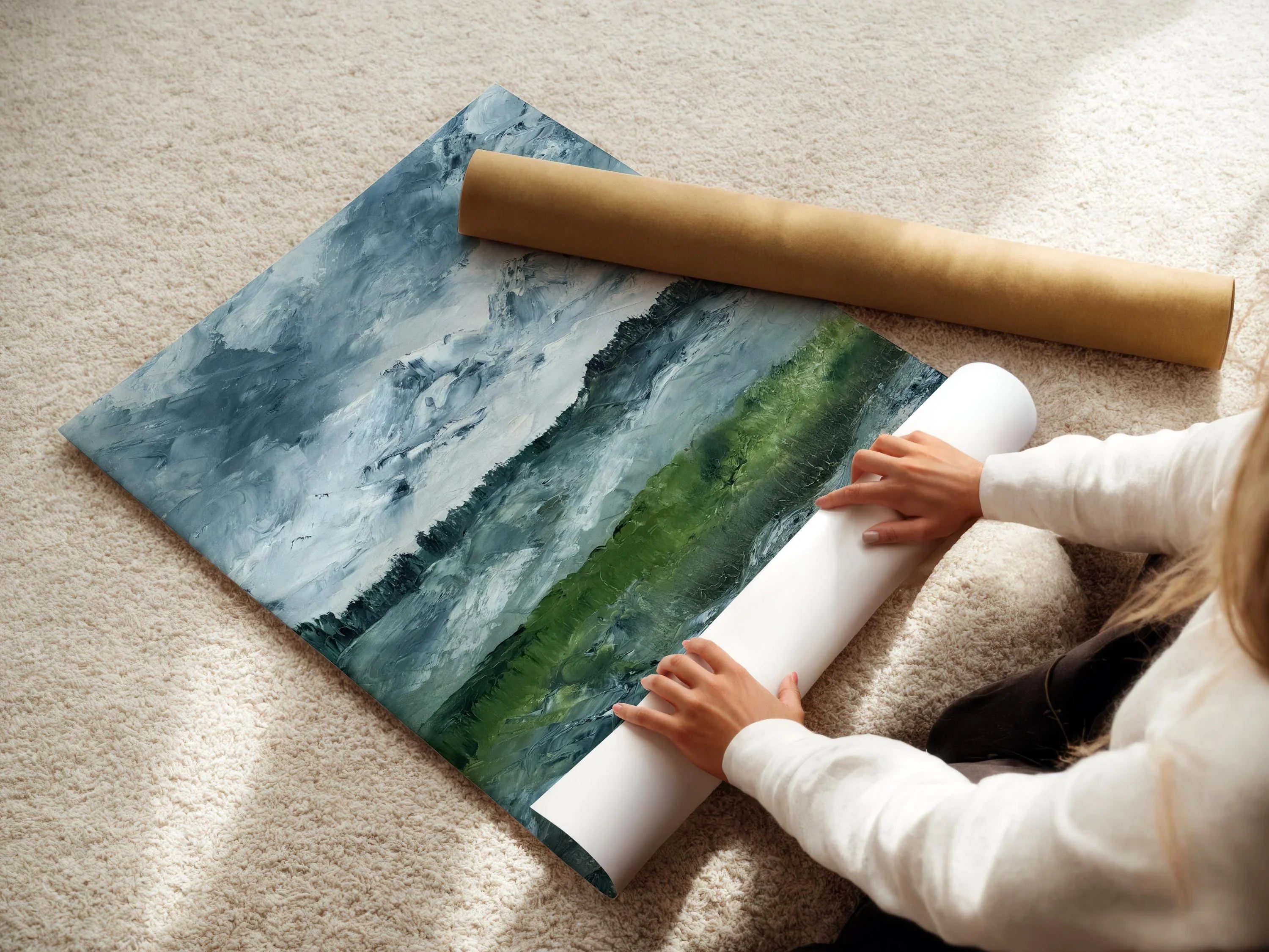 August Strindberg - Landscape Study PRINT | Impressionist Art | A Gorgeous and Moody Swedish Landscape Study available framed - 9ArtPrints