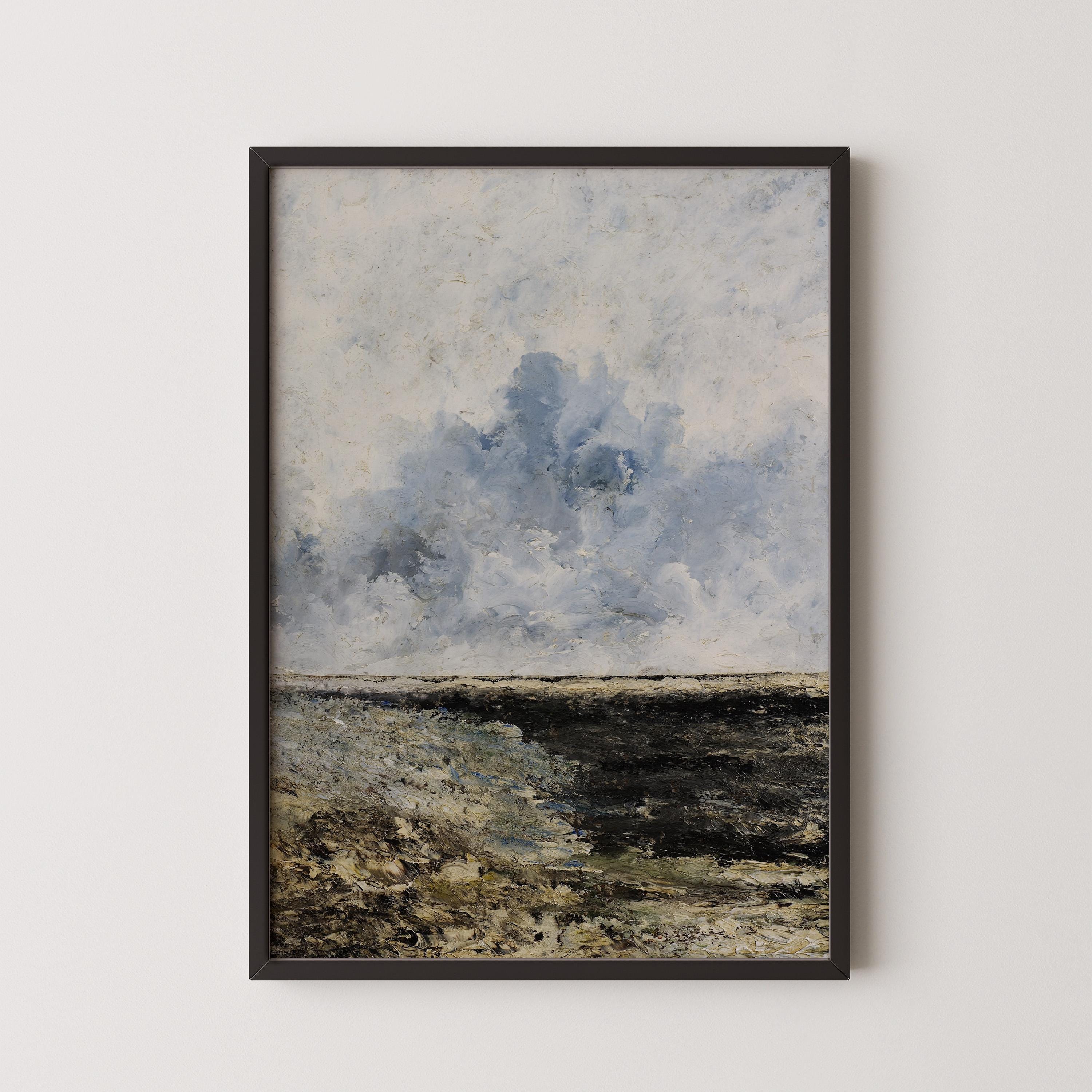 August Strindberg - Seascape | PRINT | Famous Moody Stormy Impressionist Art