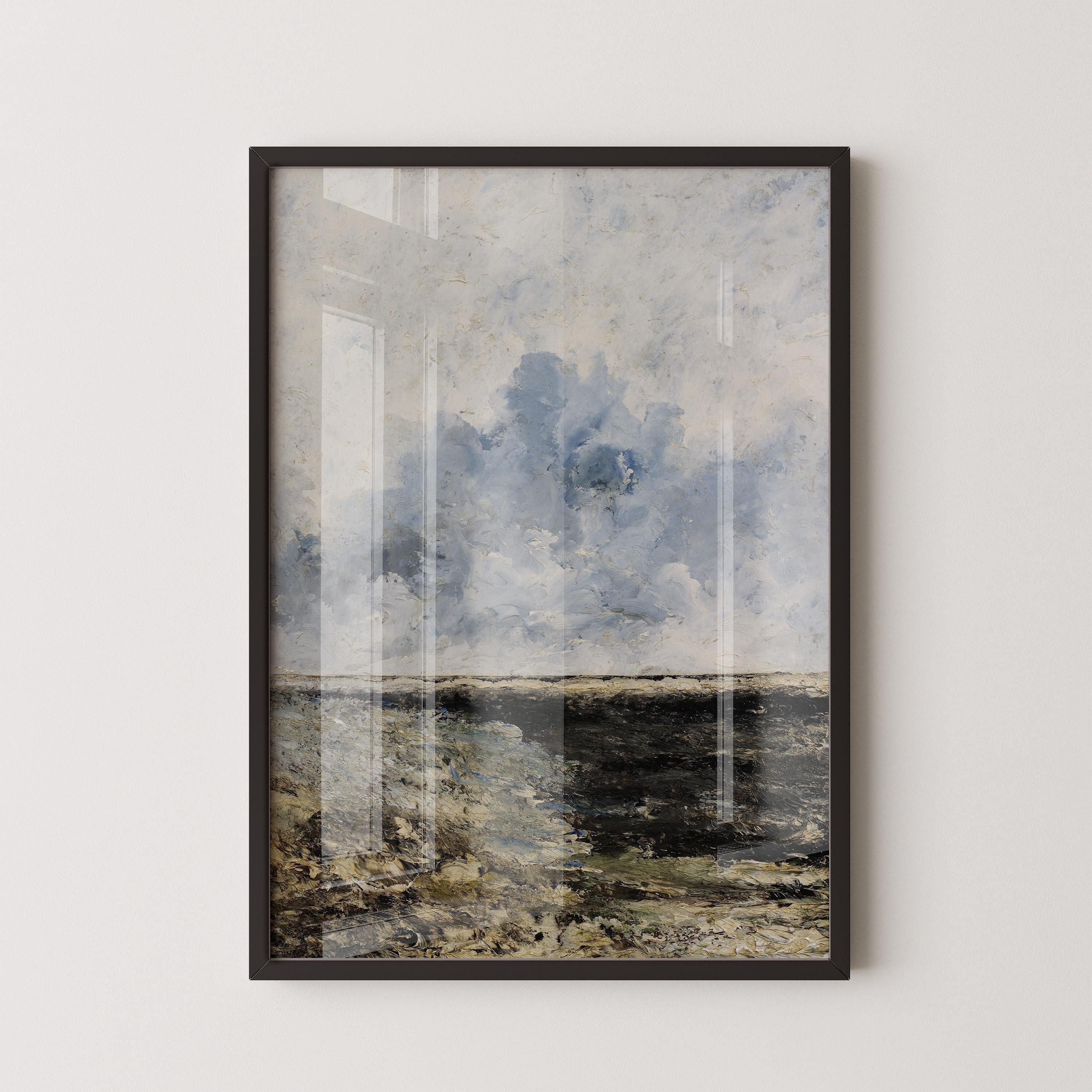 August Strindberg - Seascape | PRINT | Famous Moody Stormy Impressionist Art