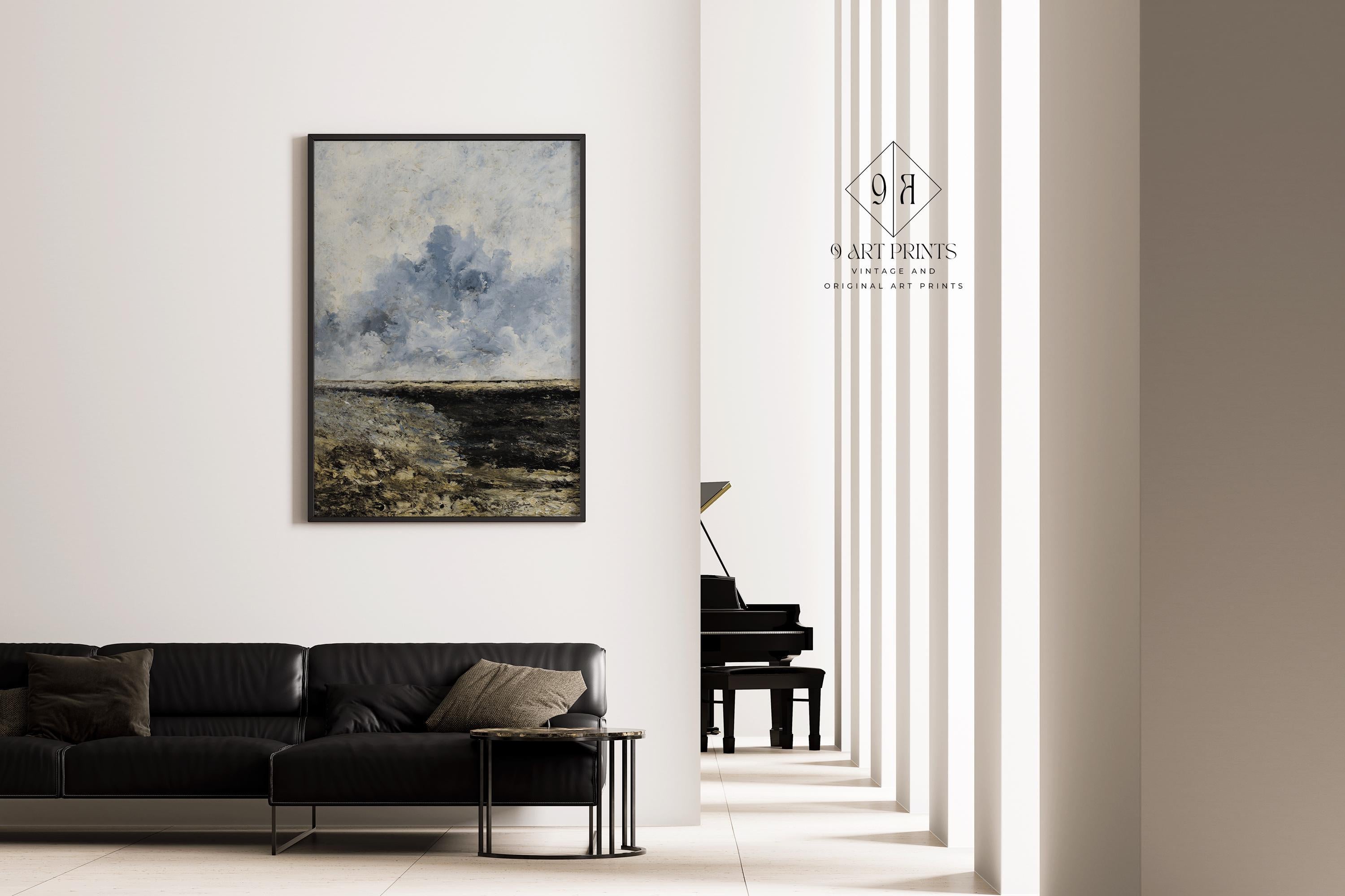 August Strindberg - Seascape | PRINT | Famous Moody Stormy Impressionist Art
