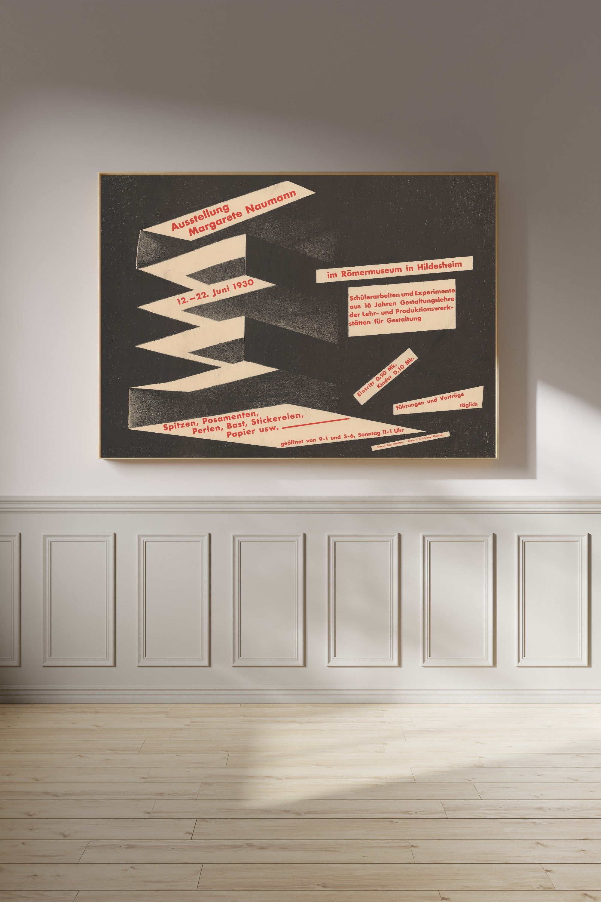 Kurt Schwitters — Ausstellung Margarete Naumann, Römermuseum Hildesheim | Fine Art Print