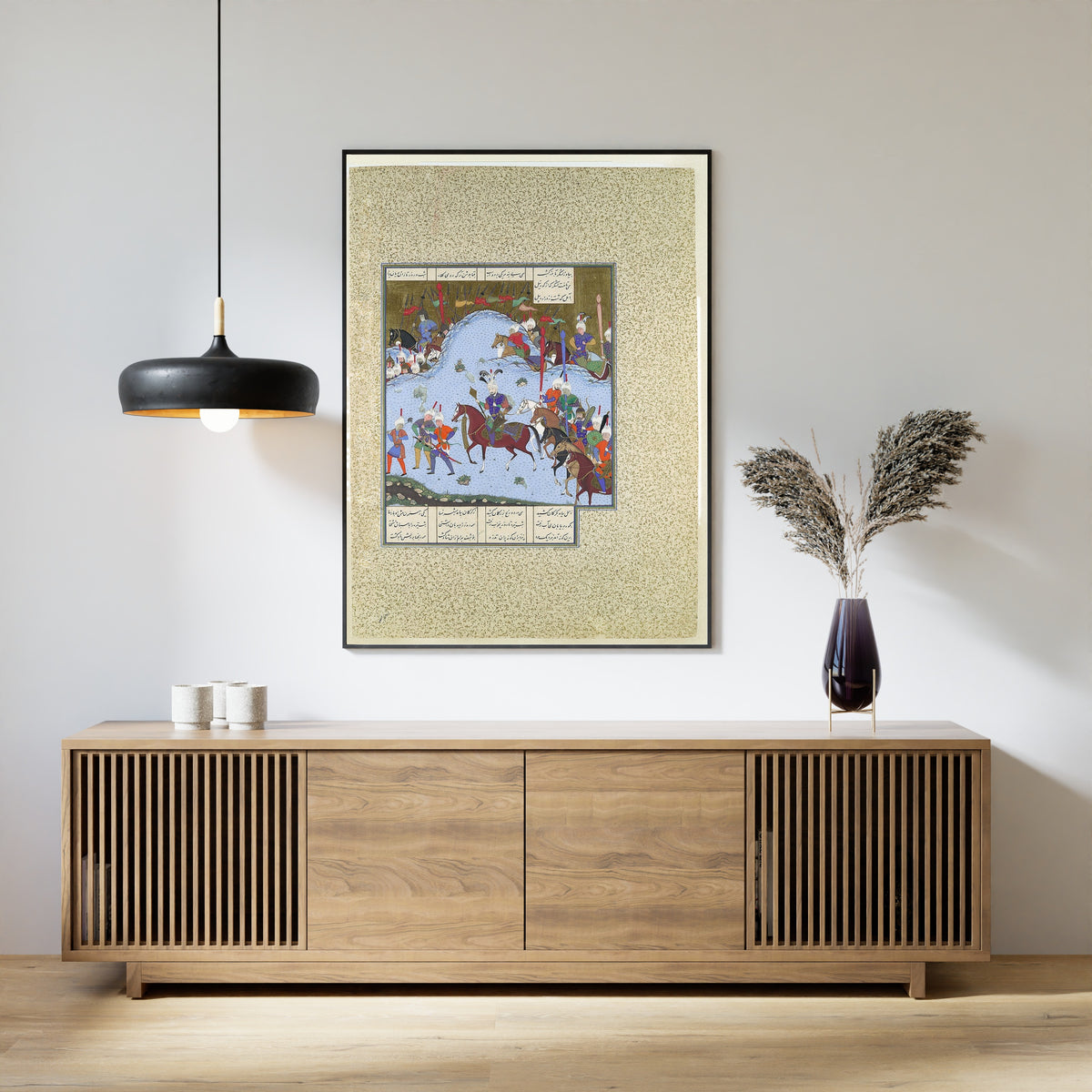 Shahnameh Giclee Art Print: Bahram Gur Persian Miniature (Framed & Unframed Available) - 9ArtPrints