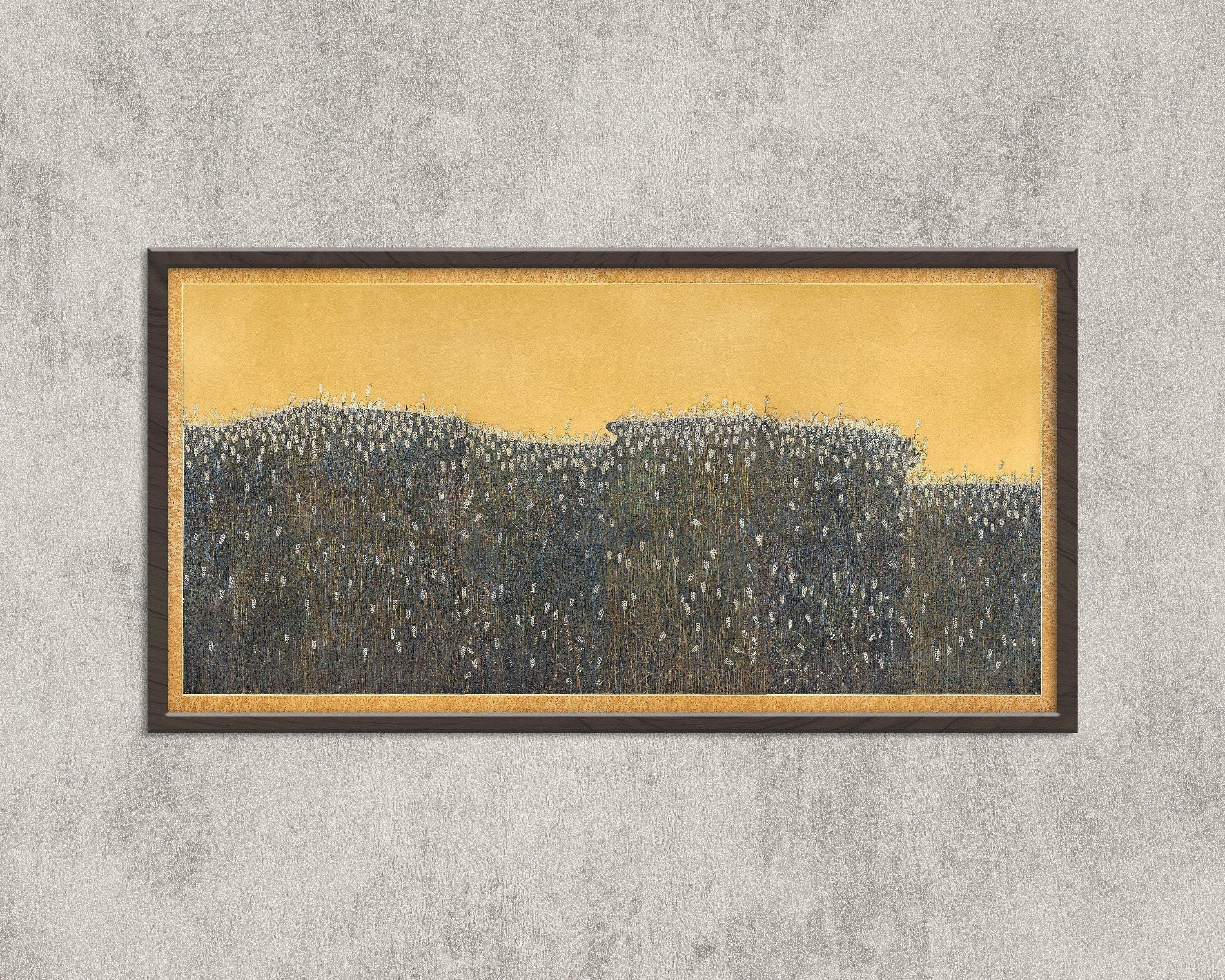 Barley Field - Vintage 17th Century European Art by Anonymous | Classic Wide Panoramic Art (available handframed or unframed) 2x1 - 9ArtPrints