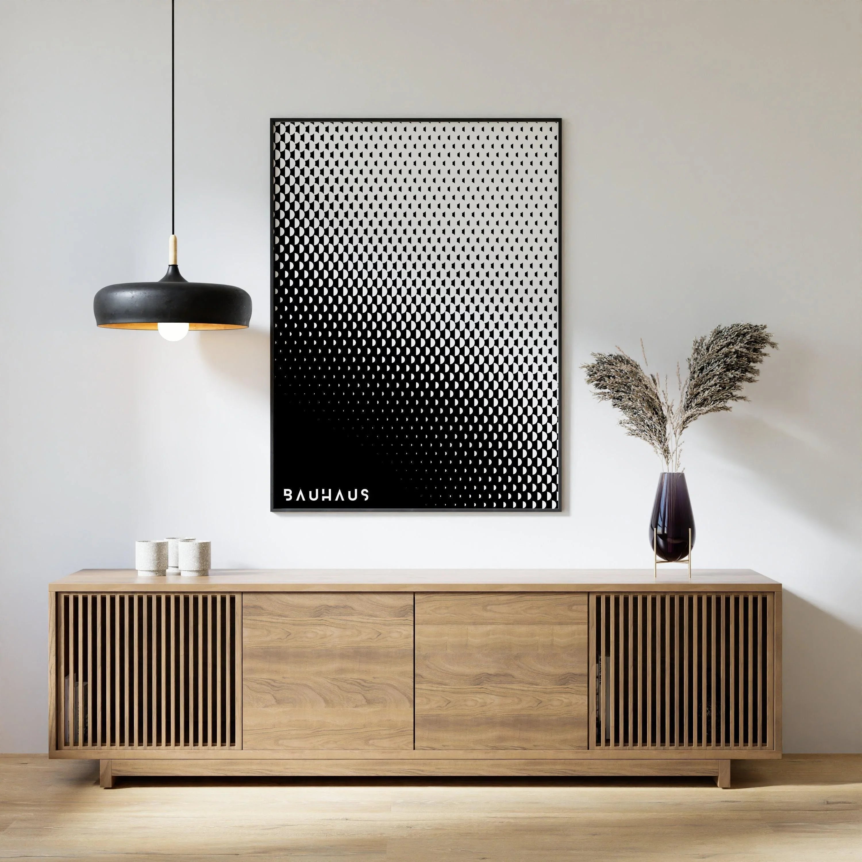 Bauhaus Art Print Set: Black and White Mid - Century Modern Posters - 9ArtPrints