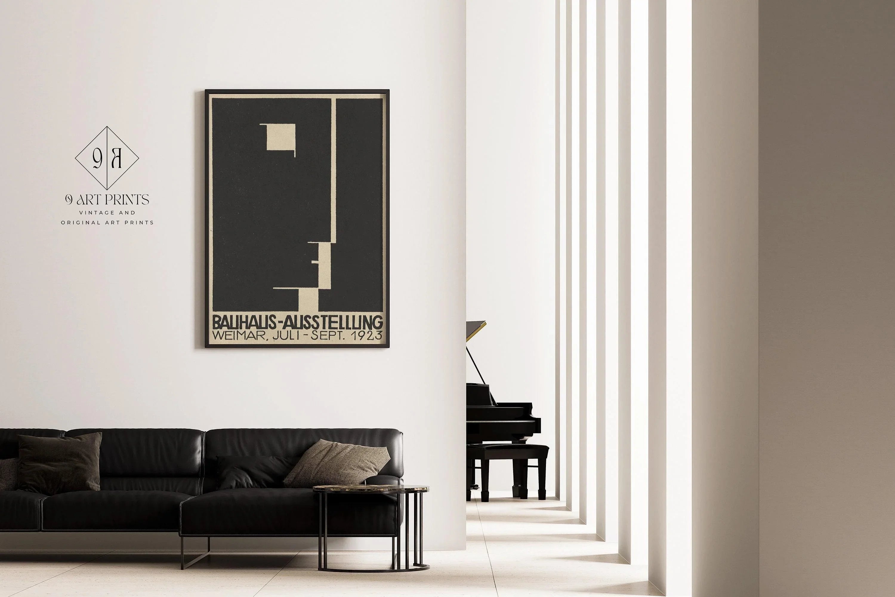 Bauhaus - Ausstellung 1923 PRINT | Our All - time Bestselling Vintage Mid - Century Modern Poster (available unframed or framed) - 9ArtPrints