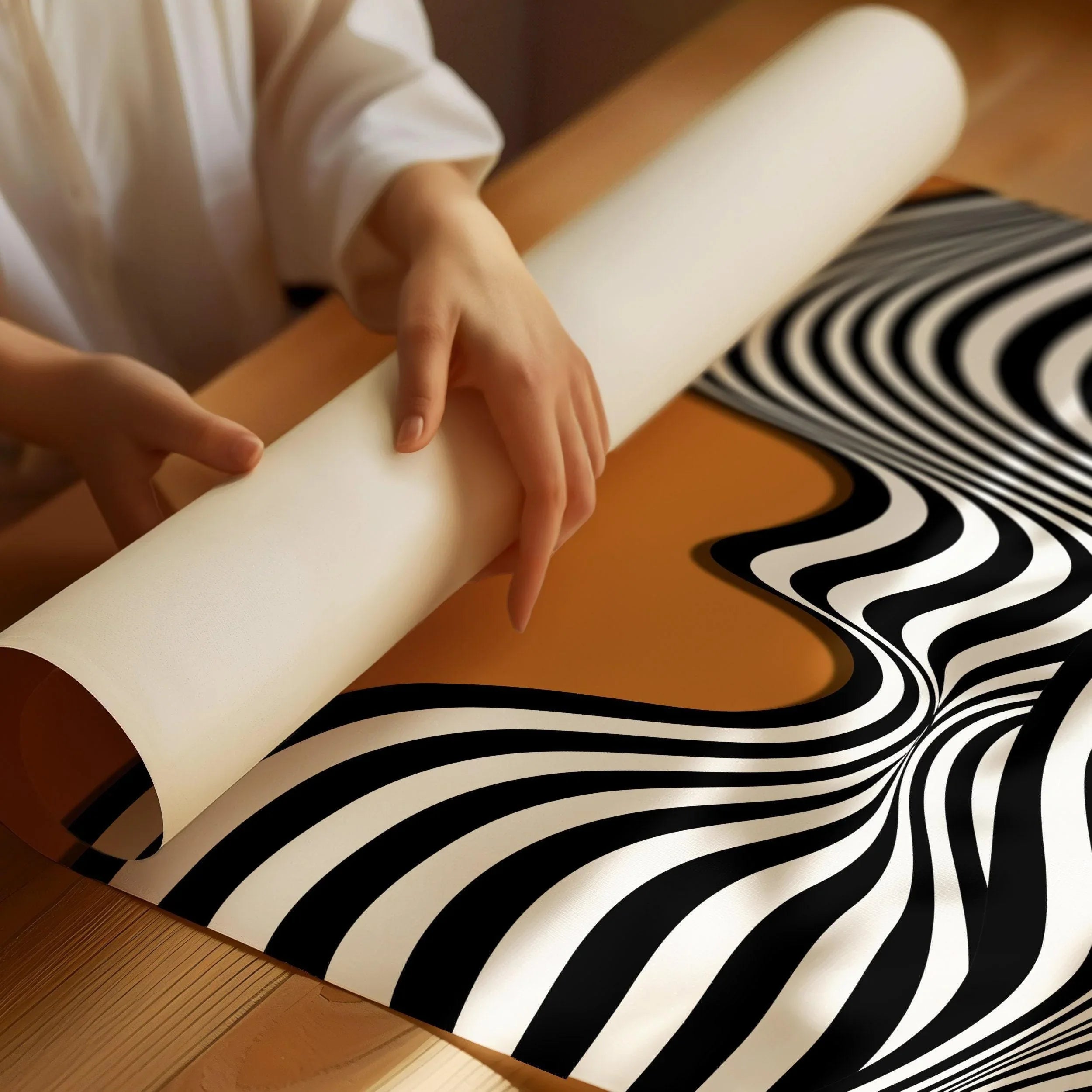 Bauhaus Ausstellung Brown (Waves) PRINT | Our Legendary Top Bestseller | Vintage Mid - century Modern Poster (Available framed) - 9ArtPrints