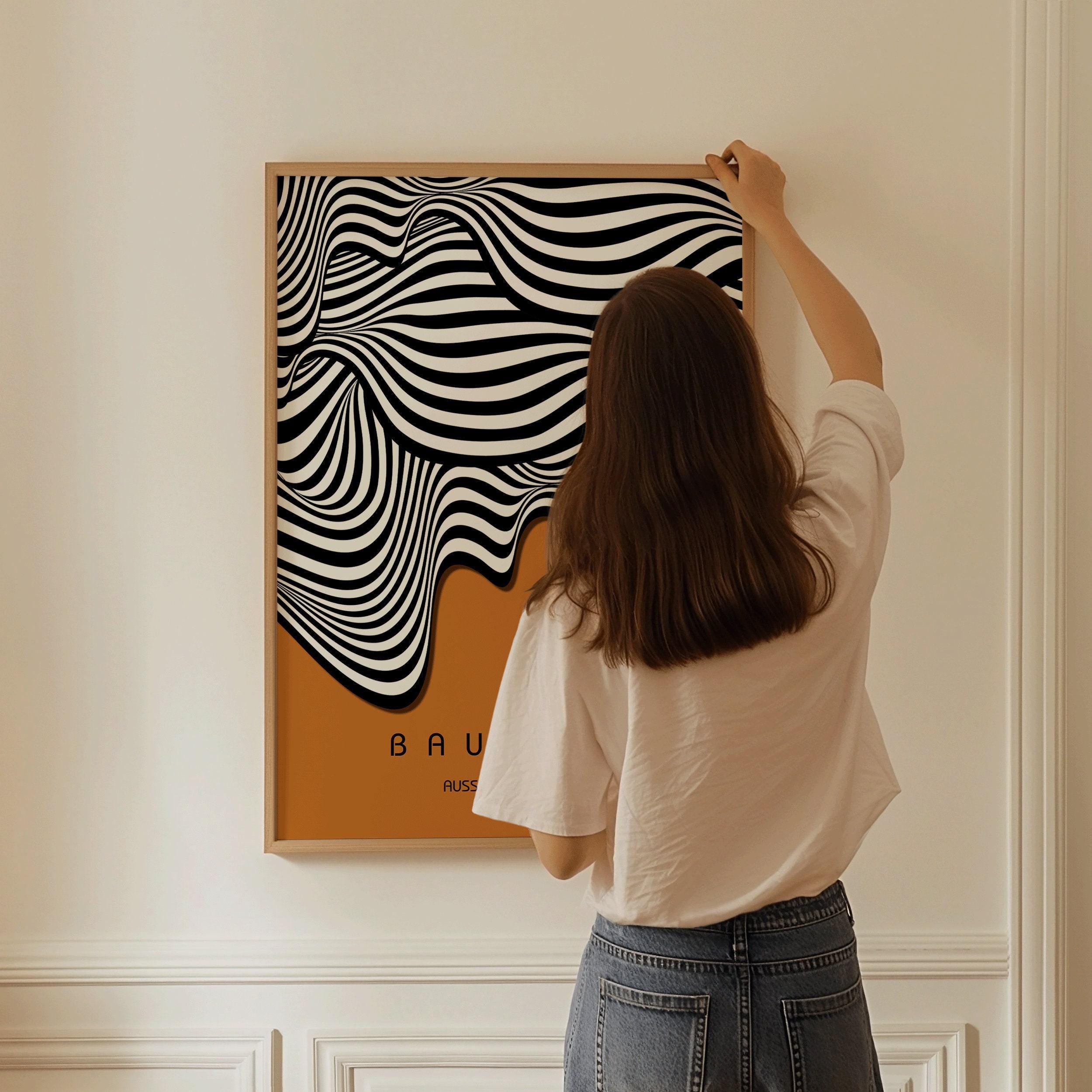 Bauhaus Ausstellung Brown (Waves) PRINT | Our Legendary Top Bestseller | Vintage Mid - century Modern Poster (Available framed) - 9ArtPrints