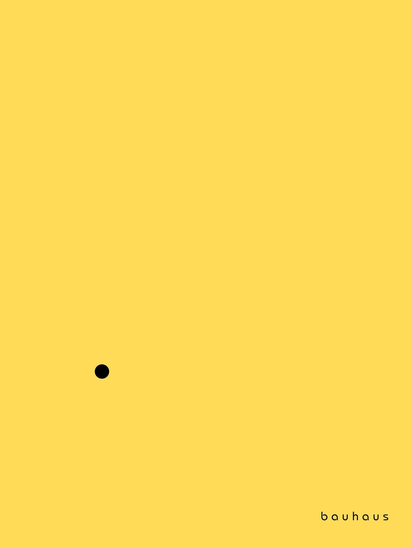 Bauhaus — Der Punkt (The Dot) | Mid-Century Modern Print in Yellow & Black - 9ArtPrints