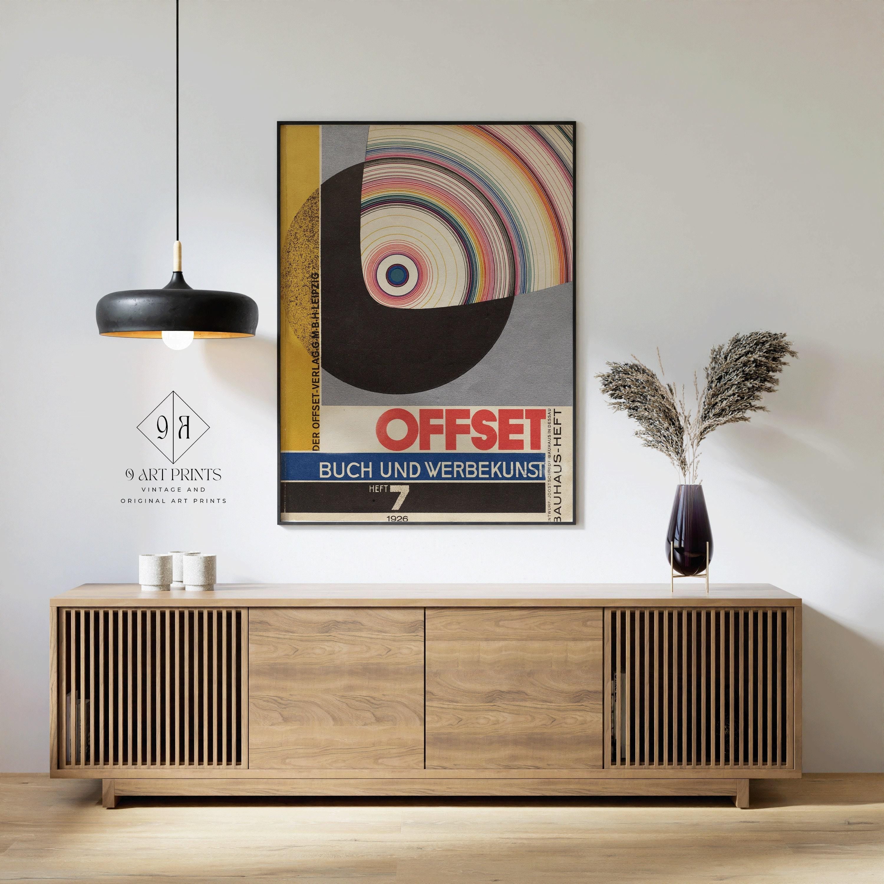 Bauhaus - Joost Schmidt Offset Magazine Cover PRINT | Mid - Century Modern Art Print