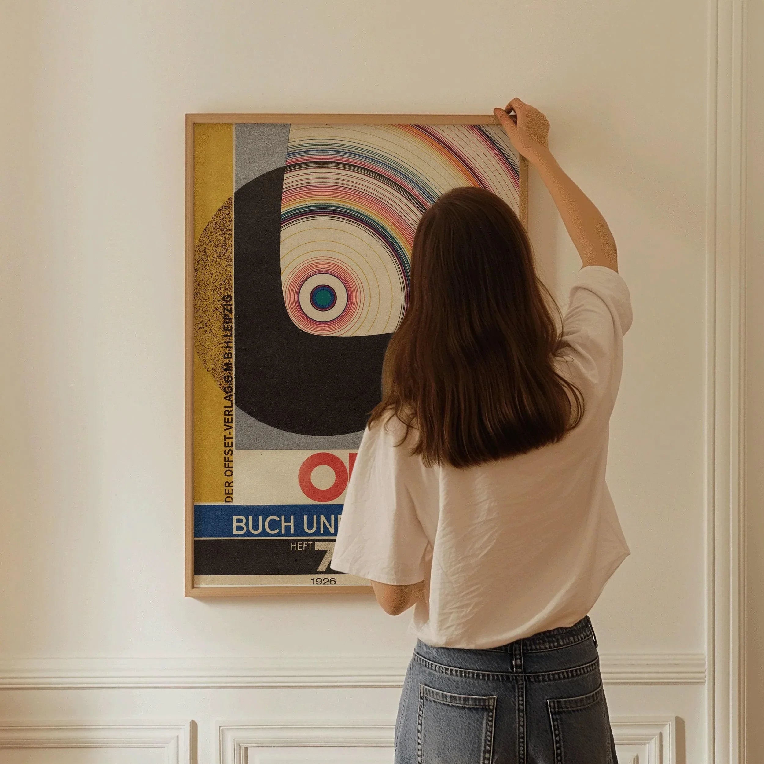 Bauhaus - Joost Schmidt Offset Magazine Cover PRINT | Mid - Century Modern Art Print