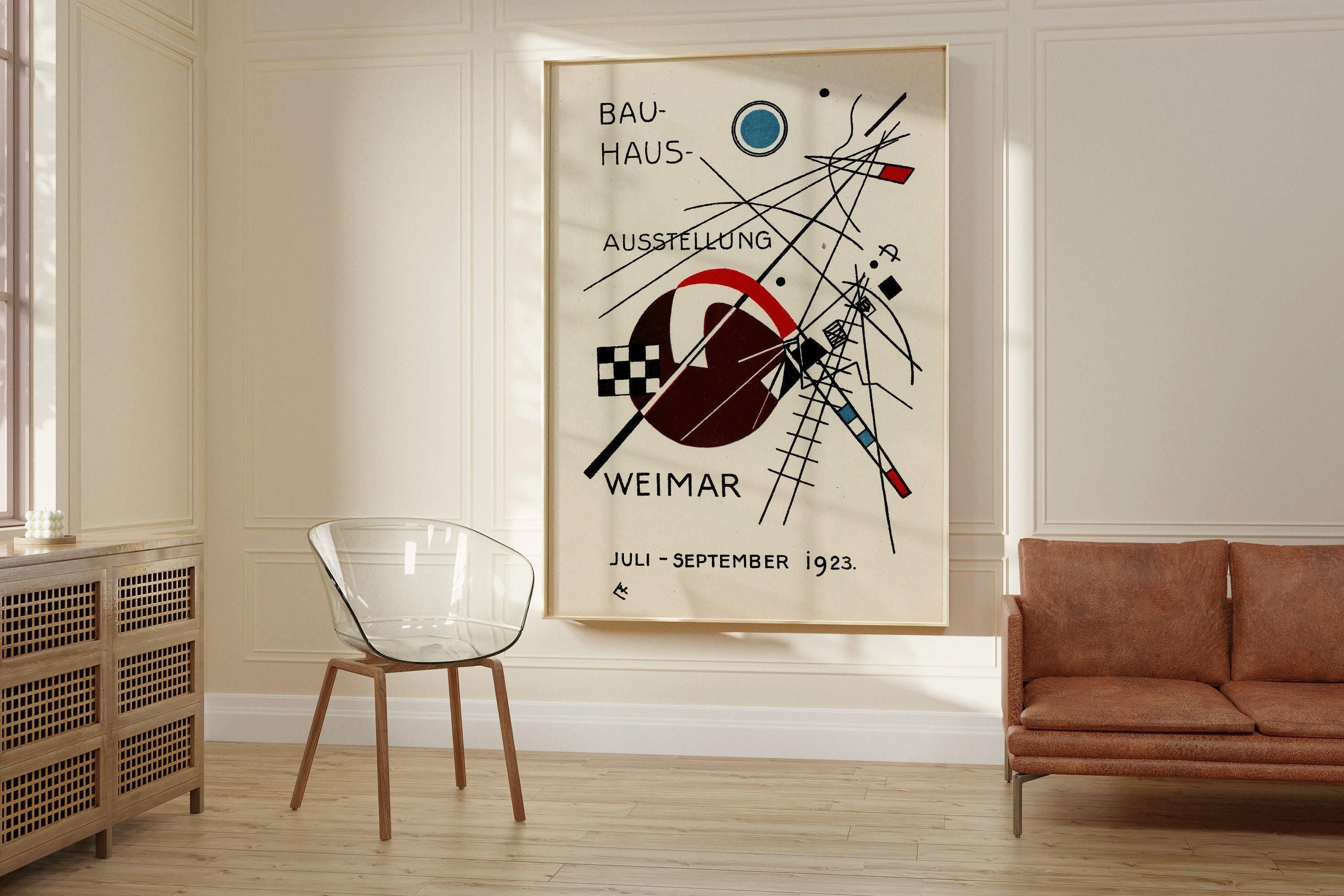 Bauhaus Vintage Poster - Beige Black PREMIUM GICLÉE PRINT | Mid - Century Modern Art Print (available handframed or unframed) - 9ArtPrints