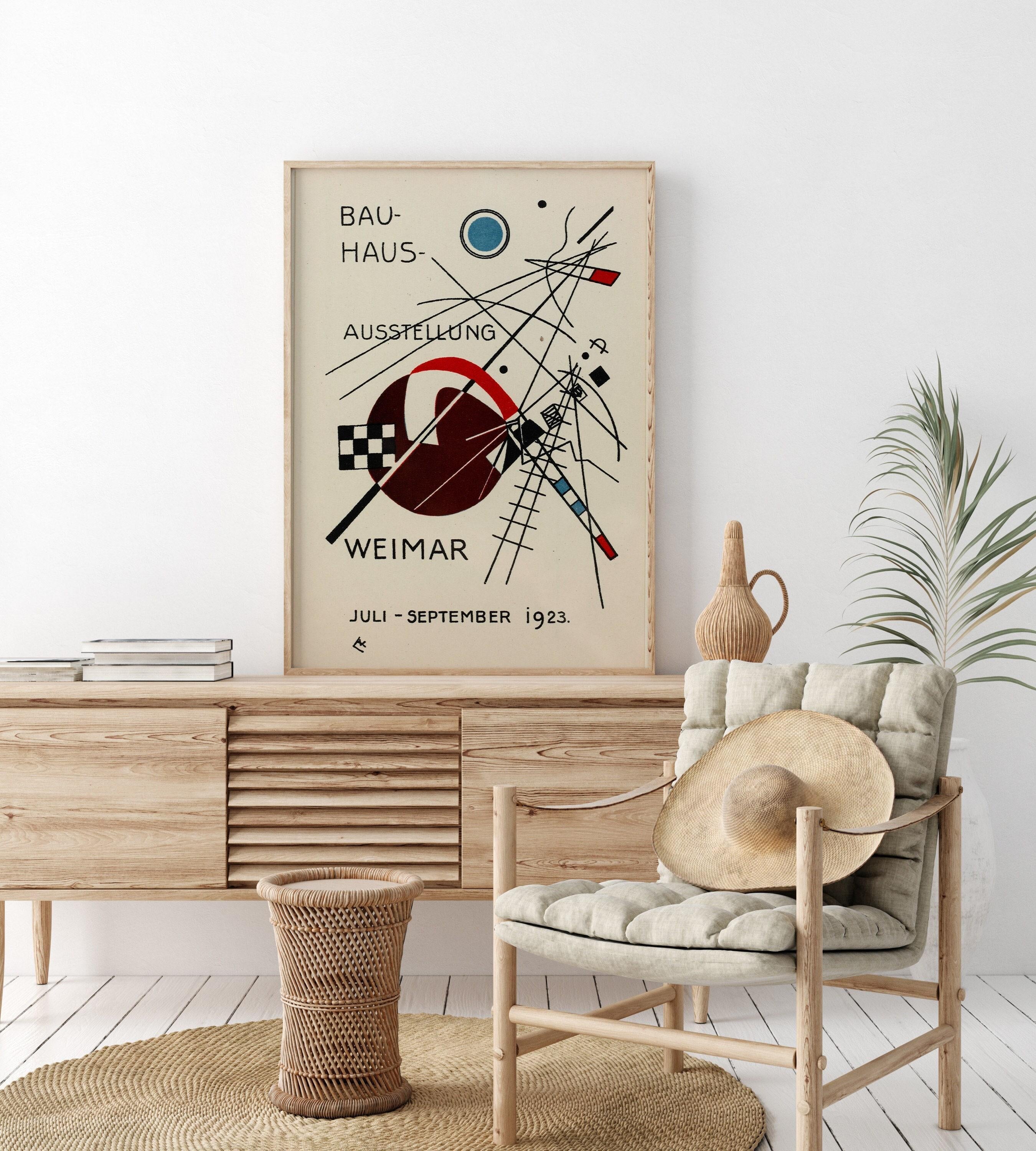 Bauhaus Vintage Poster - Beige Black PREMIUM GICLÉE PRINT | Mid - Century Modern Art Print (available handframed or unframed) - 9ArtPrints