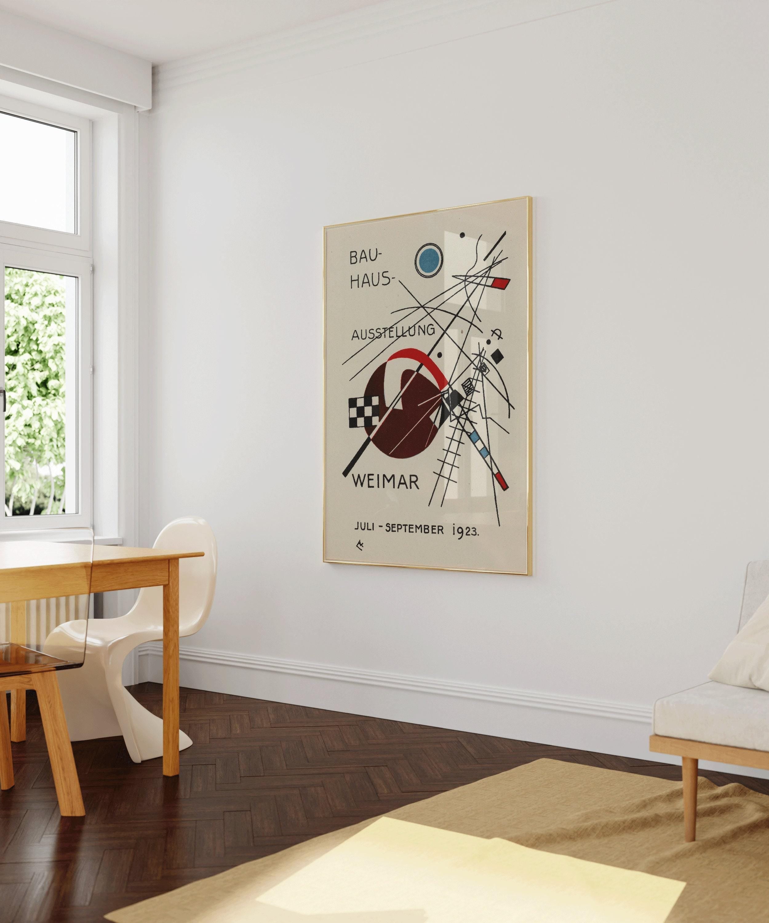 Bauhaus Vintage Poster - Beige Black PREMIUM GICLÉE PRINT | Mid - Century Modern Art Print (available handframed or unframed) - 9ArtPrints