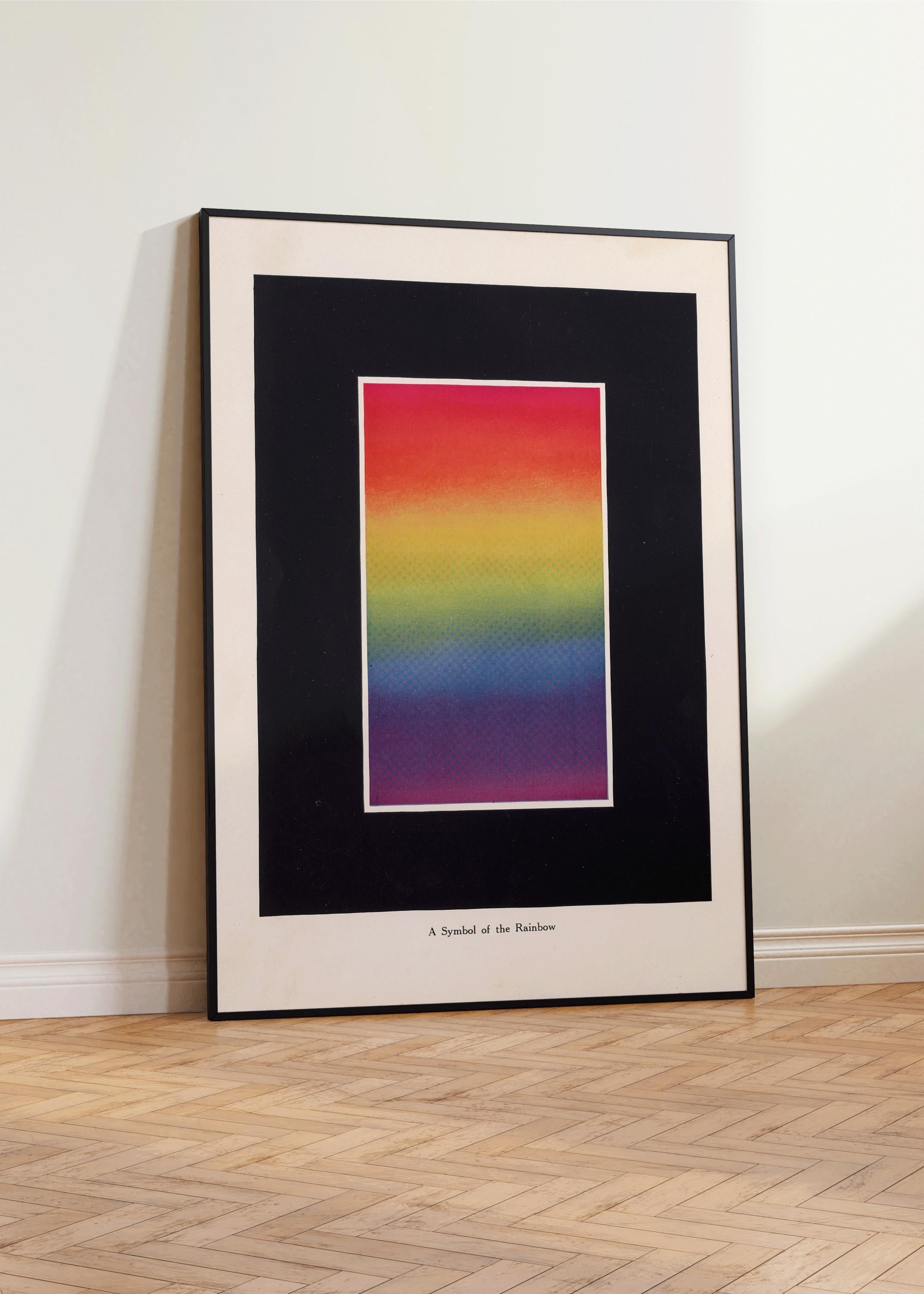 Bonnie E. Snow - The Theory and Practice of Colour - A Symbol of the Rainbow | Vintage Poster Available handframed or unframed - 9ArtPrints