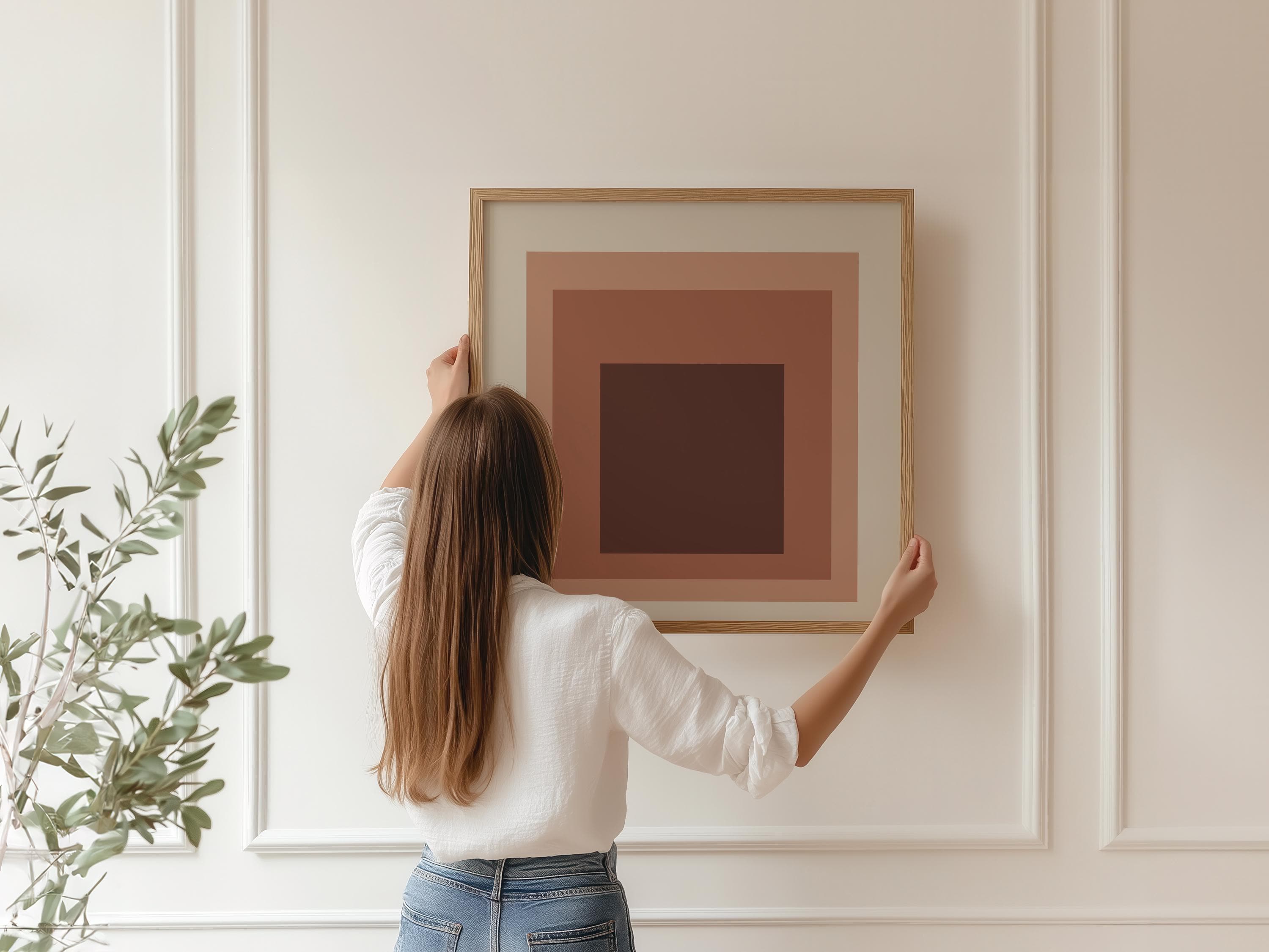 Bookish — Homage to the Square | Mid-Century Modern Art Print - 9ArtPrints