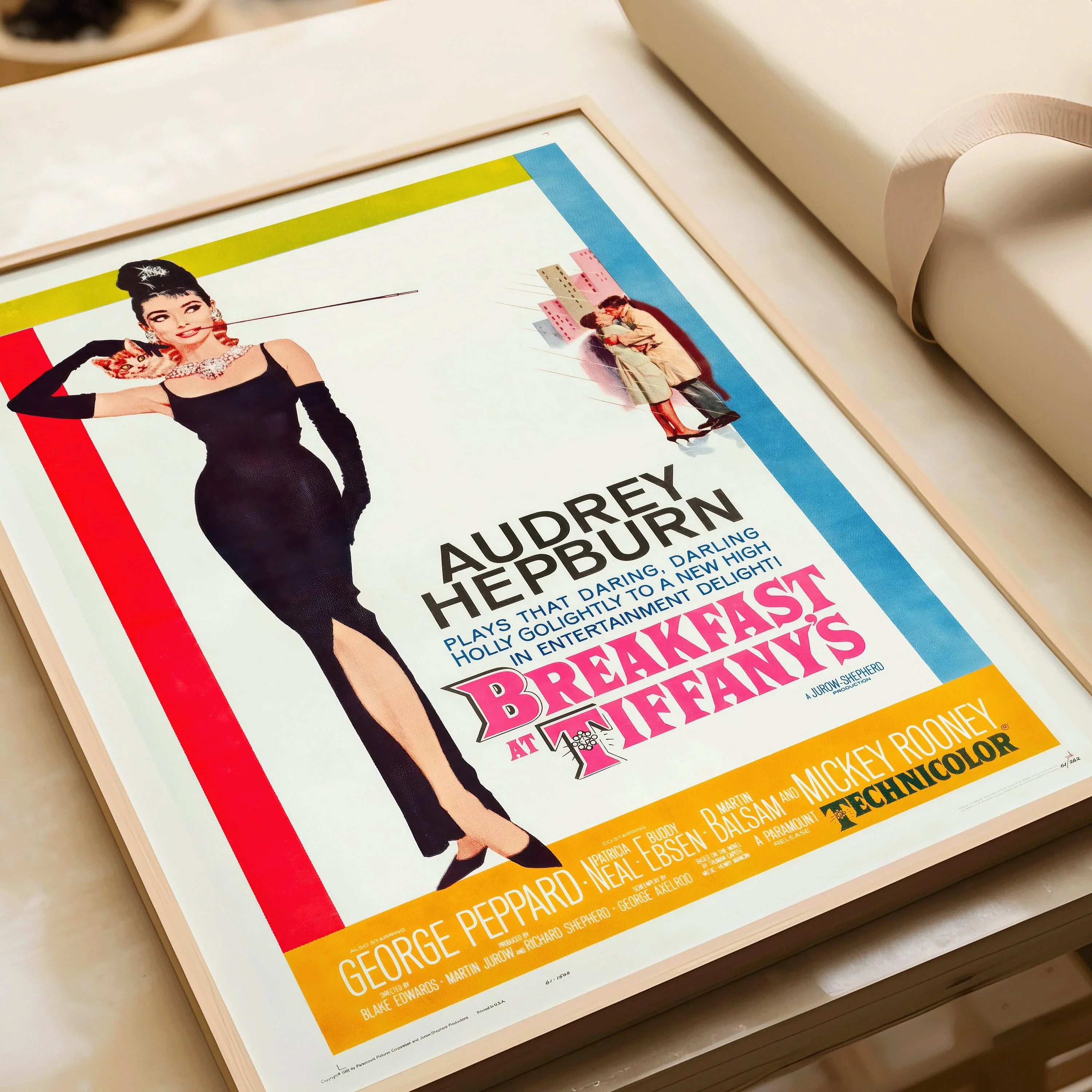Breakfast At Tiffany's | The All - Time Classic Our Customer's Can't Get Enough of | Vintage Movie Poster (available framed or unframed) - 9ArtPrints
