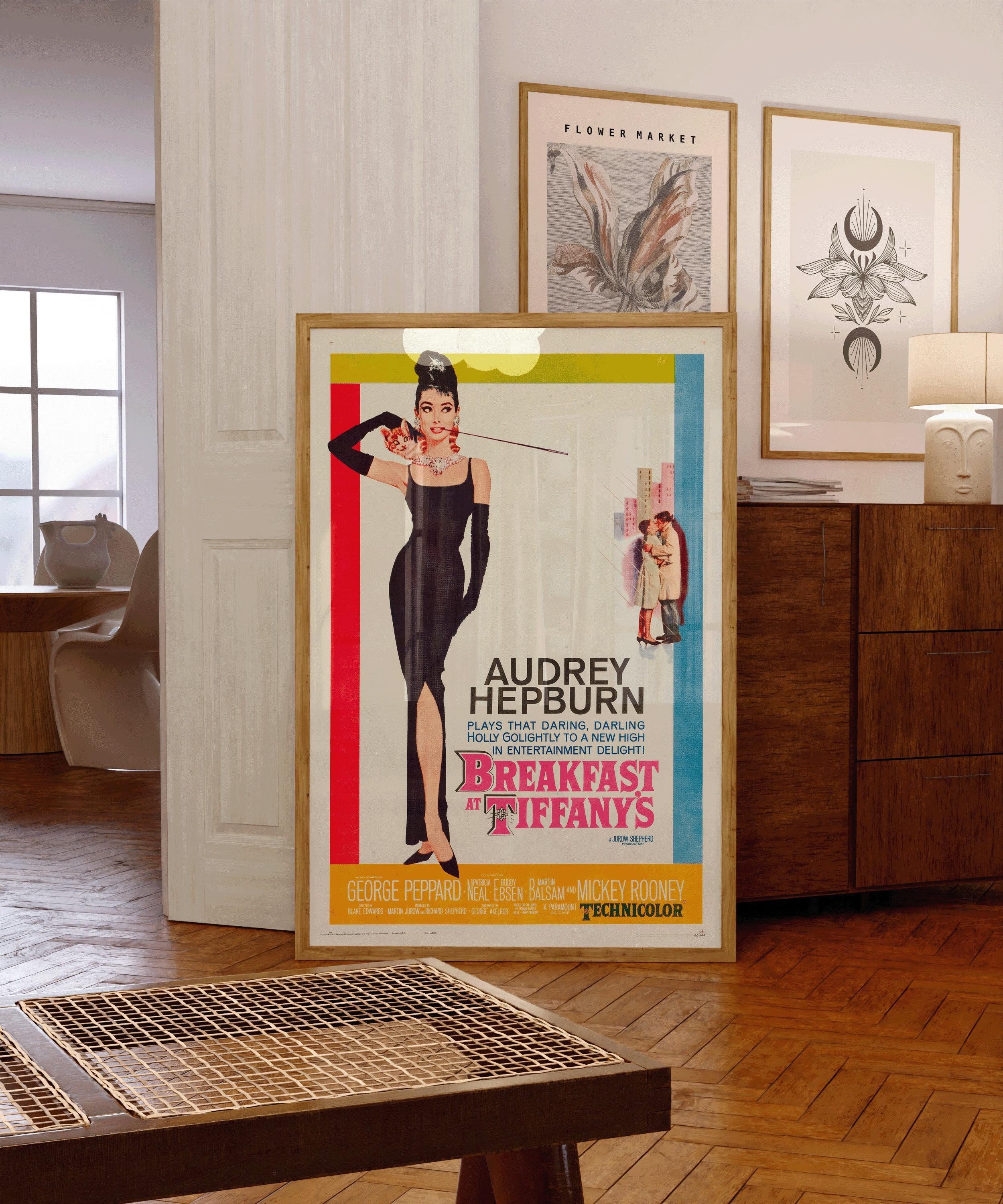 Breakfast At Tiffany's | The All - Time Classic Our Customer's Can't Get Enough of | Vintage Movie Poster (available framed or unframed) - 9ArtPrints